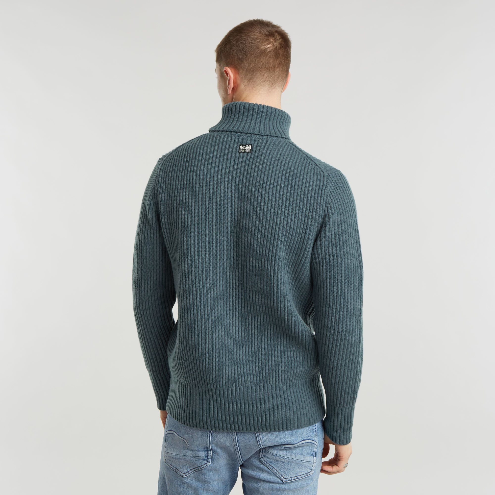G-Star RAW Gebreide Coltrui Essential Grijs Heren