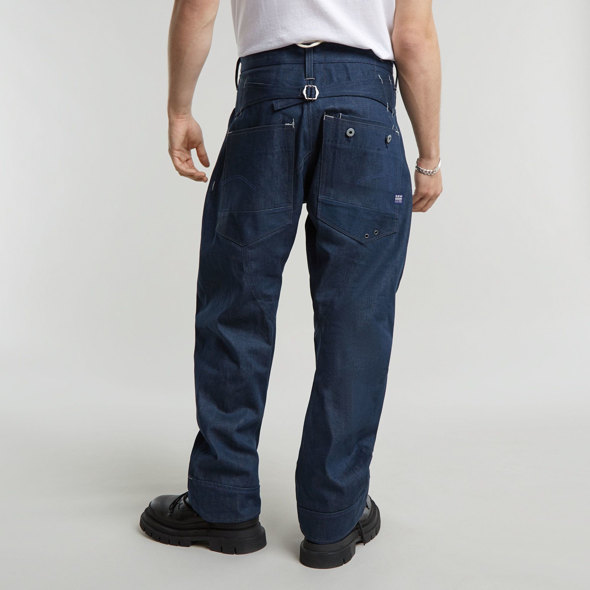 G-Star RAW G-Star Origins Bend 3D Loose Selvedge Jeans Donkerblauw Heren