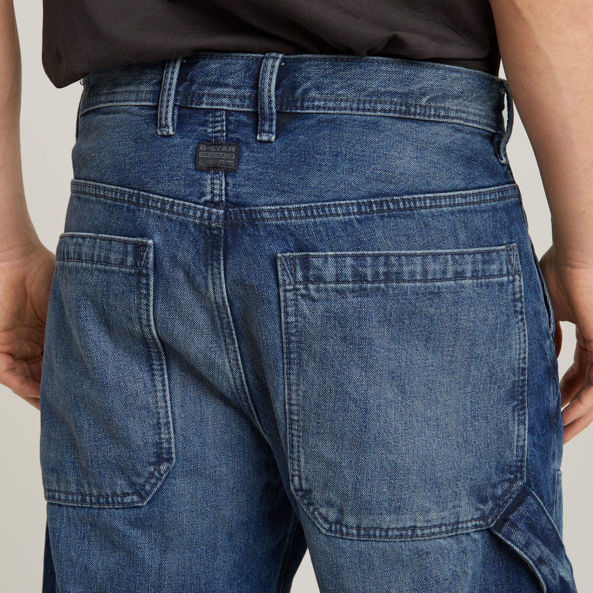 G-Star RAW Carpenter 3D Loose Jeans Donkerblauw Heren