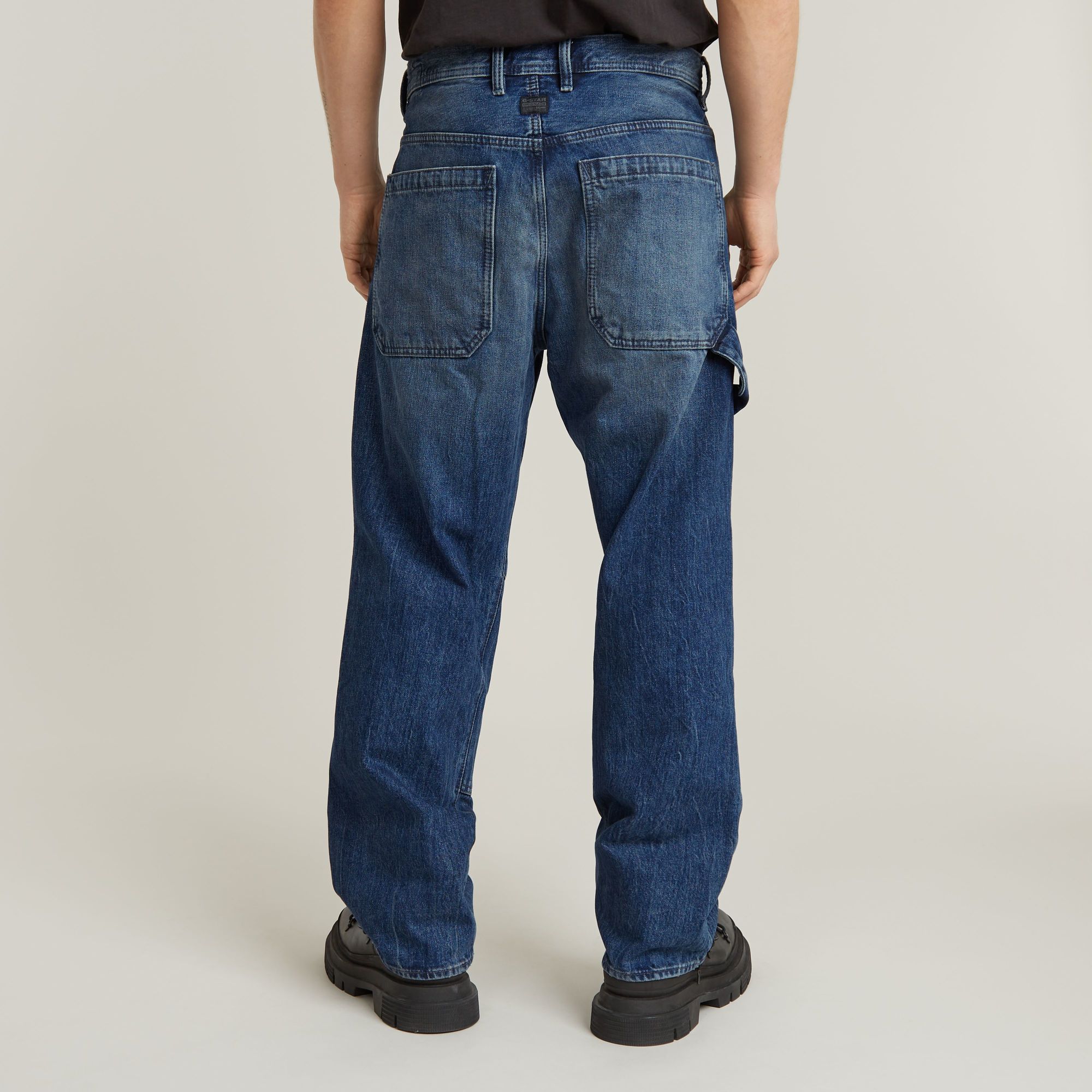 G-Star RAW Carpenter 3D Loose Jeans Donkerblauw Heren