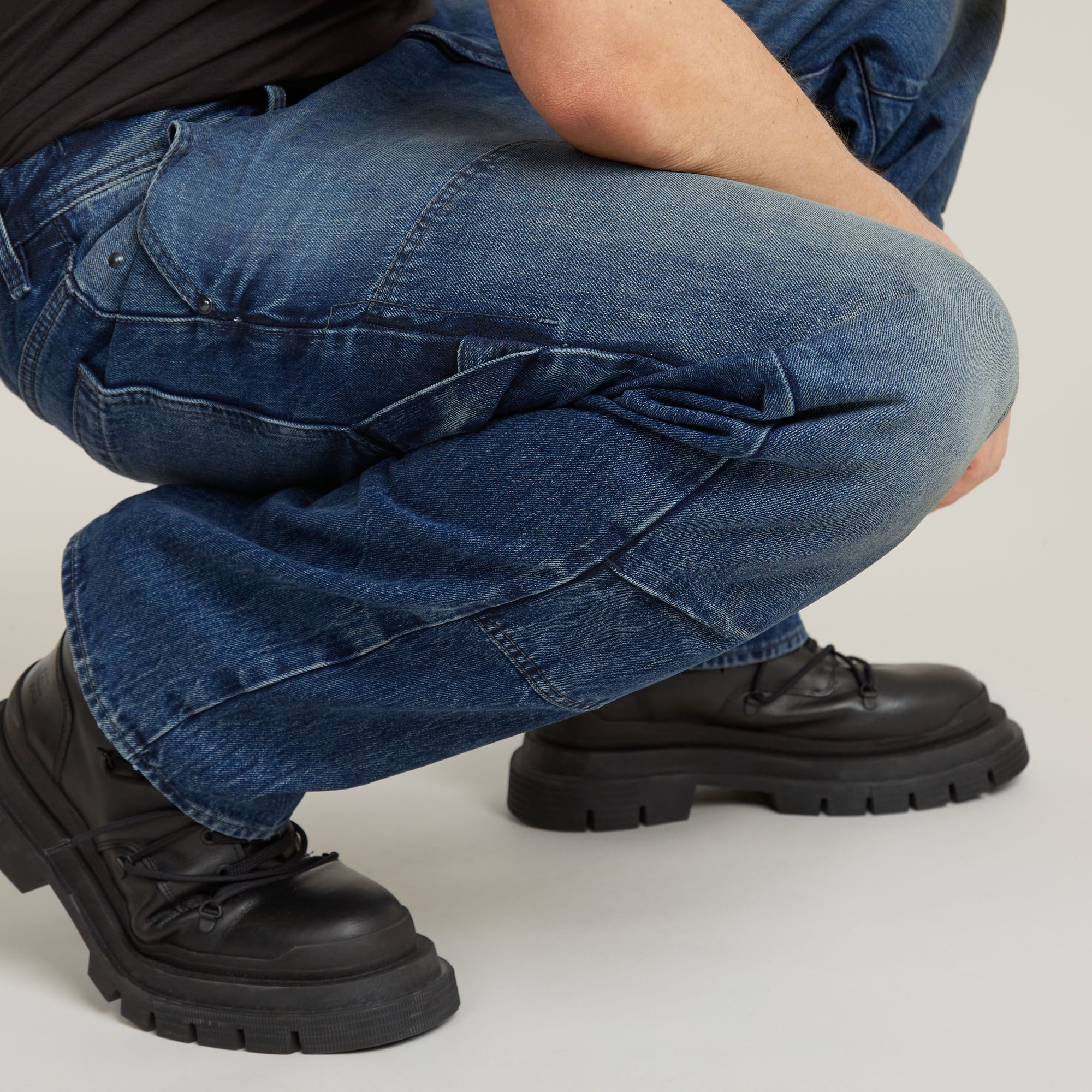 G-Star RAW Carpenter 3D Loose Jeans Donkerblauw Heren