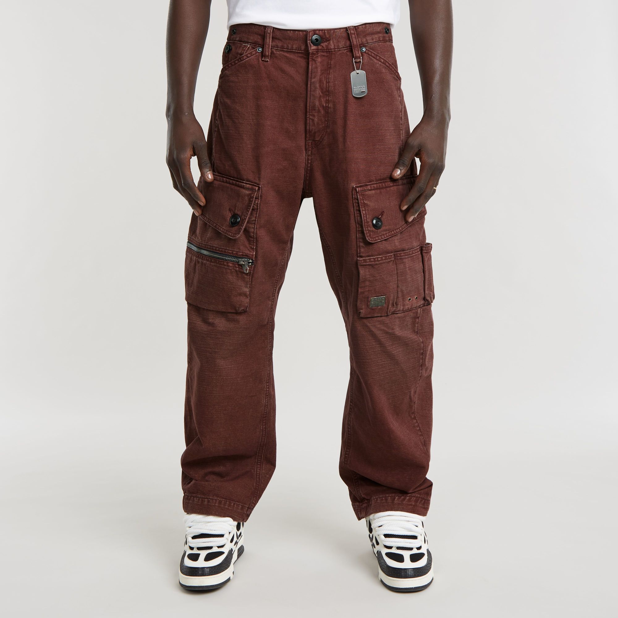 

Utility Cargo Jeans - Brown - Men