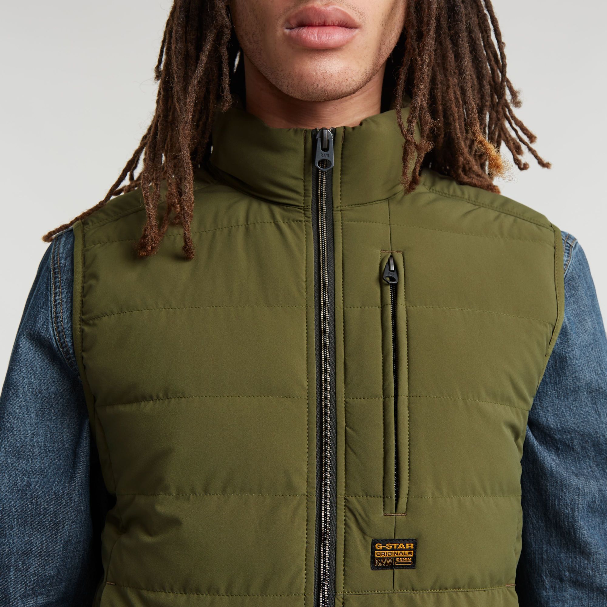 G-Star RAW Foundation Liner Bodywarmer Groen Heren