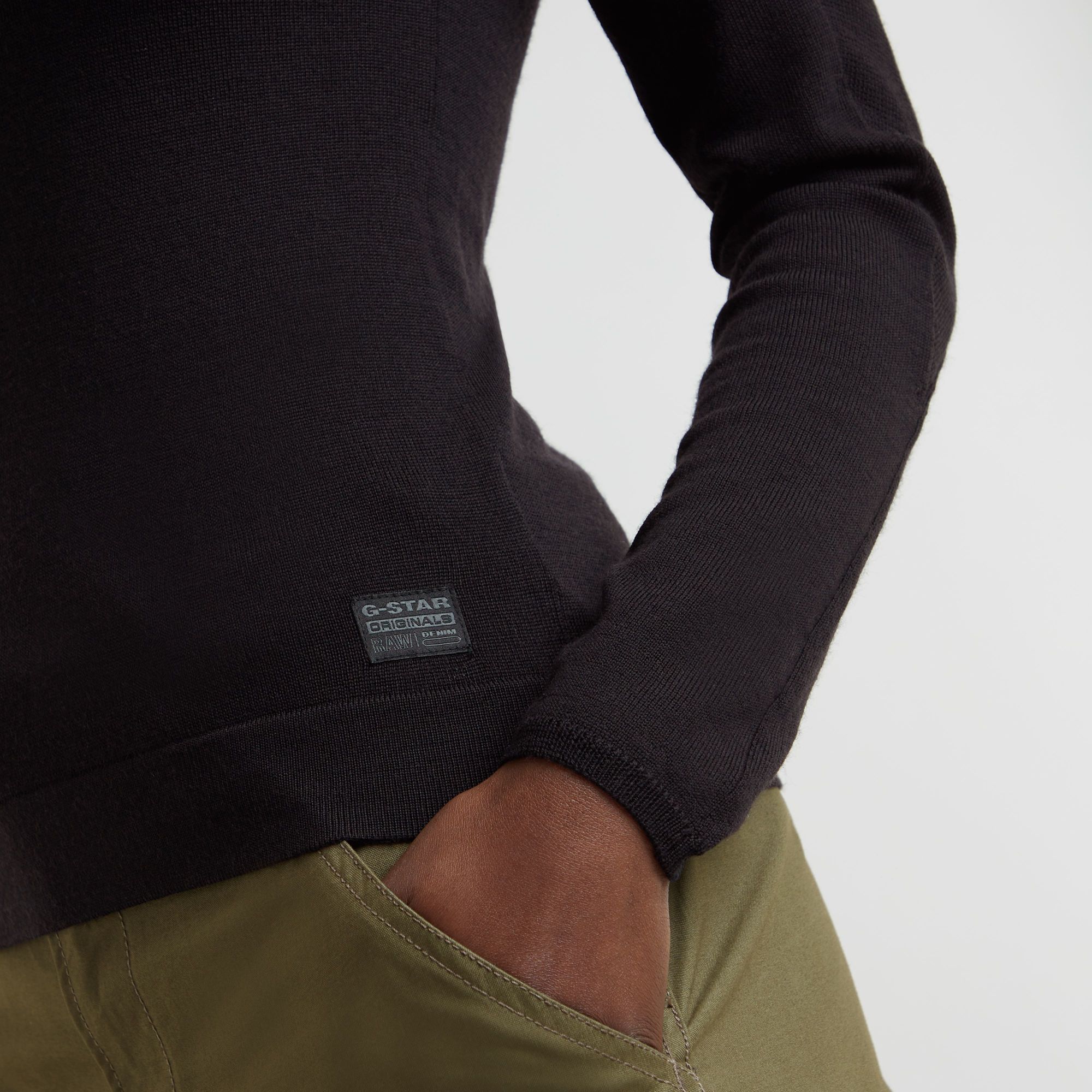 G-Star RAW Core Slim Gebreide Coltrui Zwart Dames