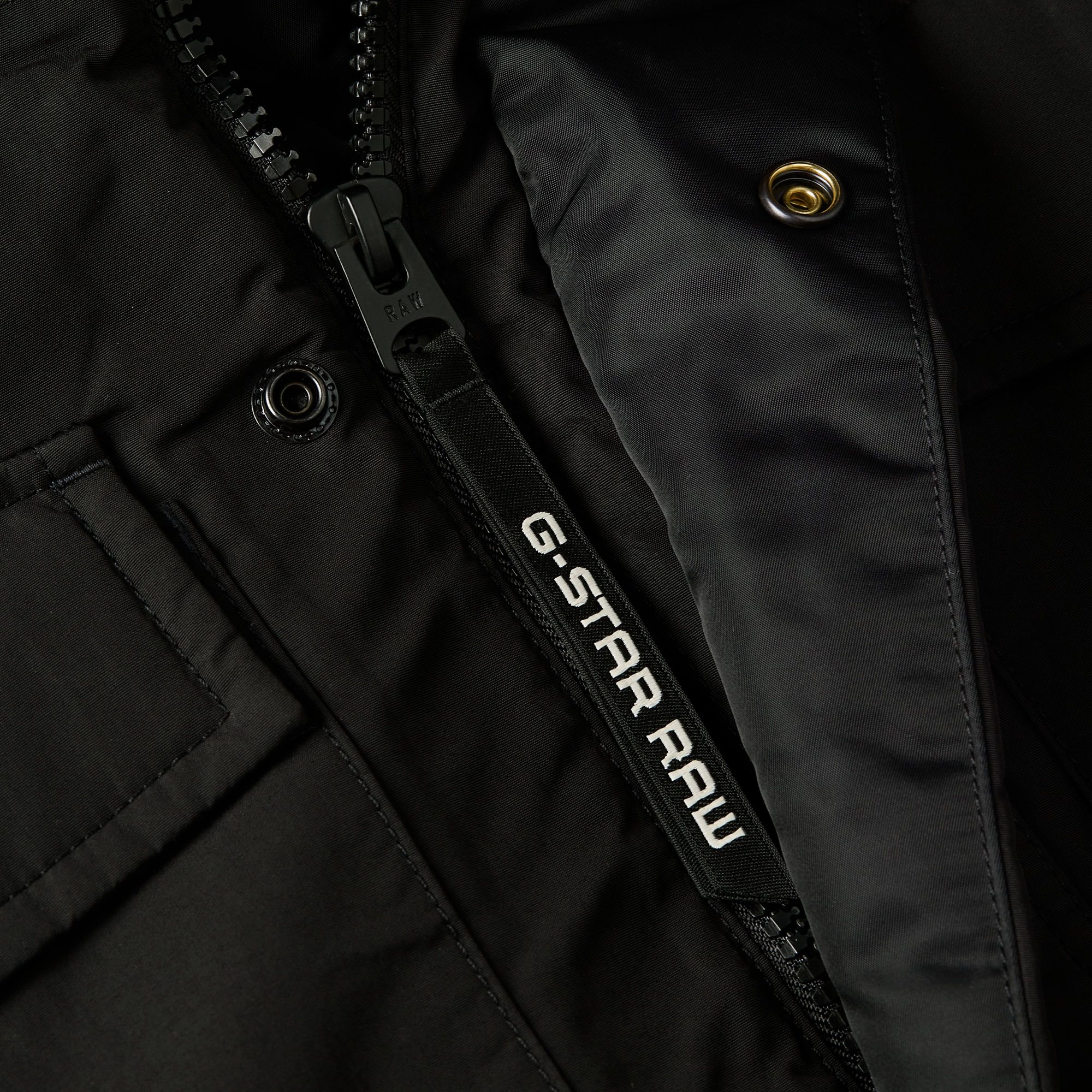 G-Star RAW Vodan Gewatteerde Parka Met Capuchon Zwart Heren