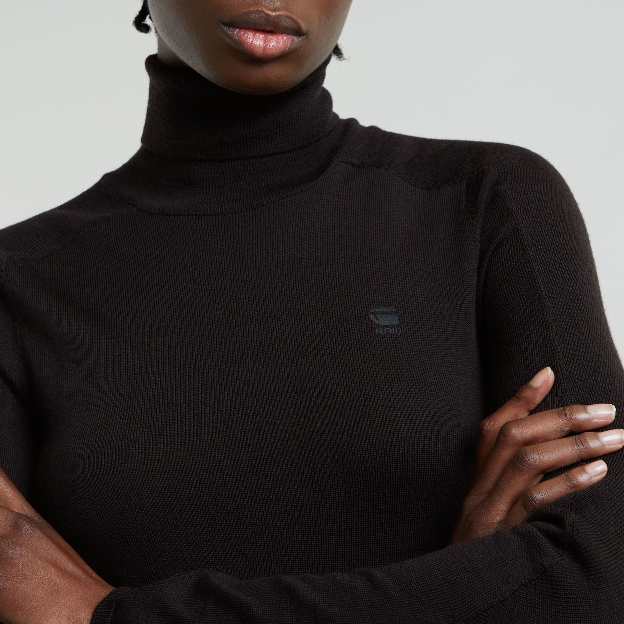 G-Star RAW Core Slim Gebreide Coltrui Zwart Dames