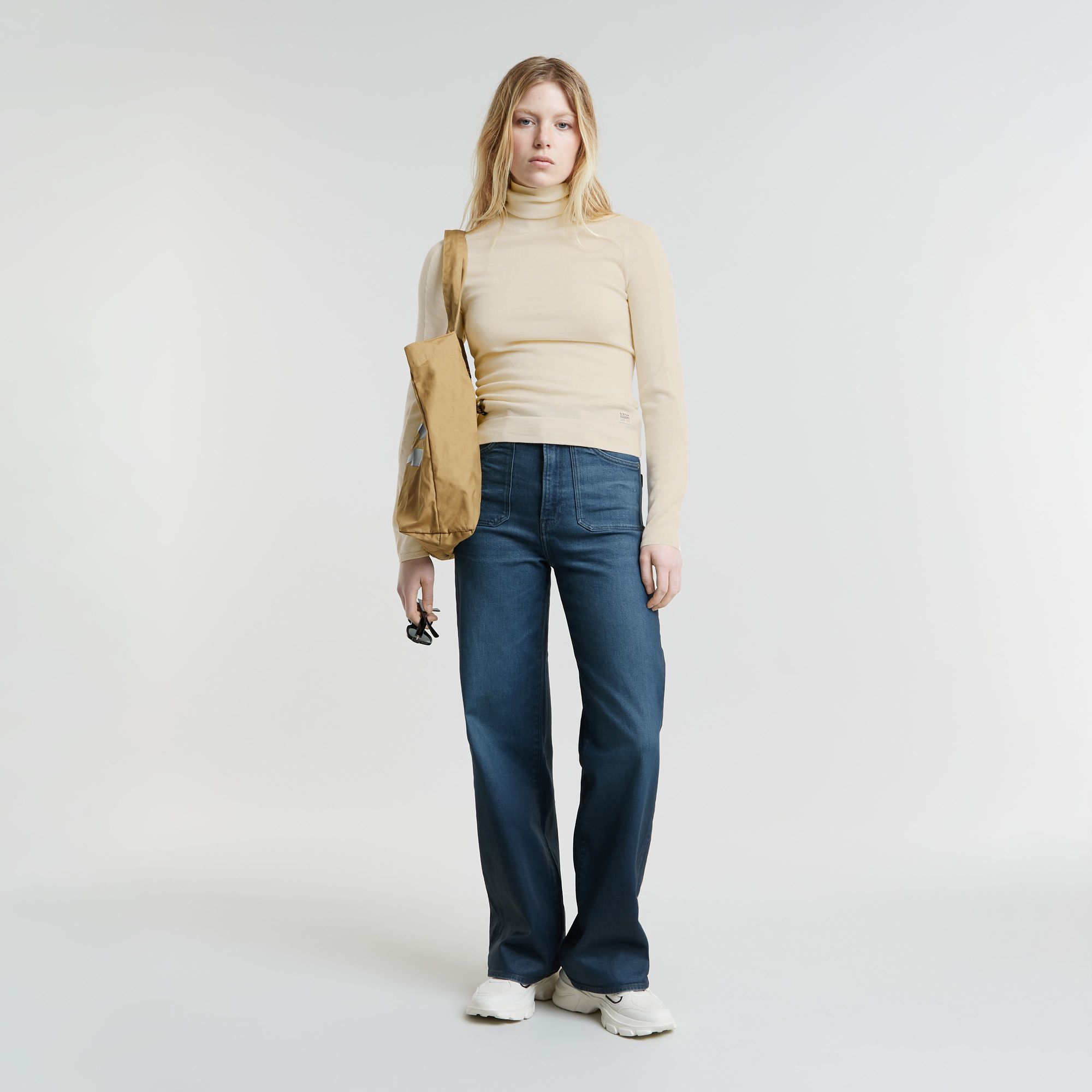 G-Star RAW Core Slim Gebreide Coltrui Wit Dames
