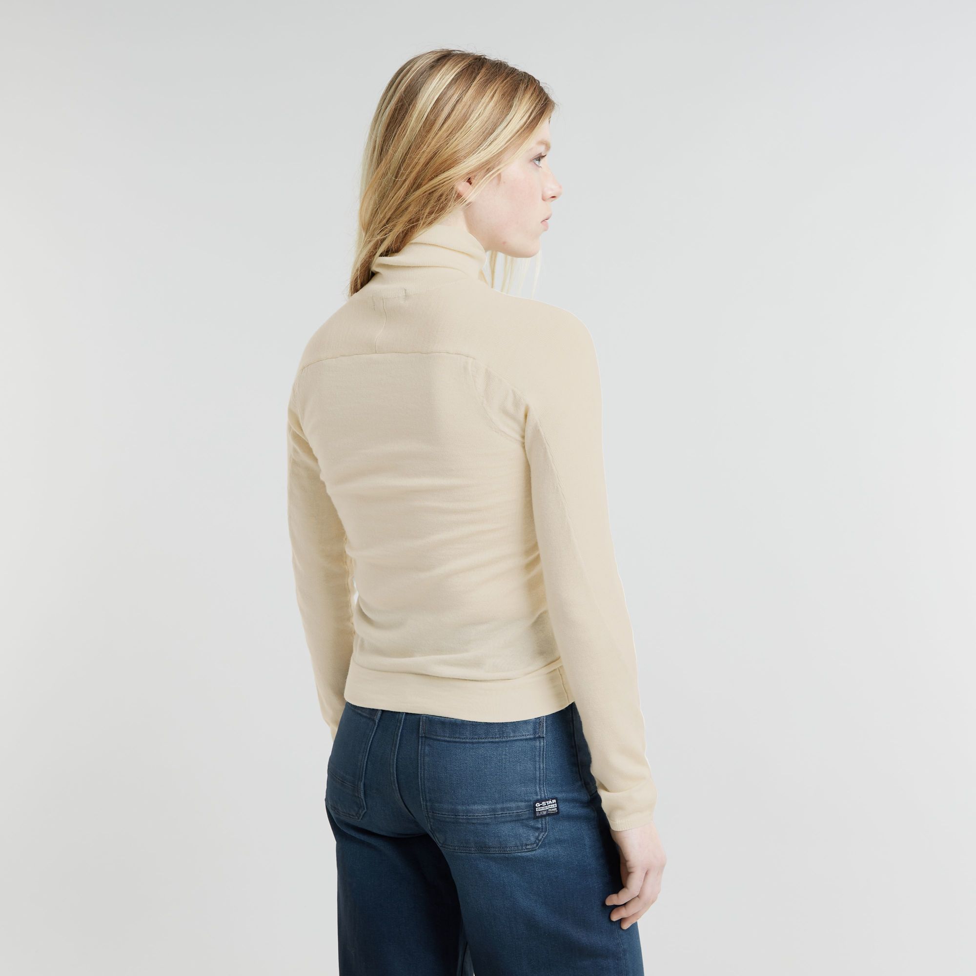 G-Star RAW Core Slim Gebreide Coltrui Wit Dames