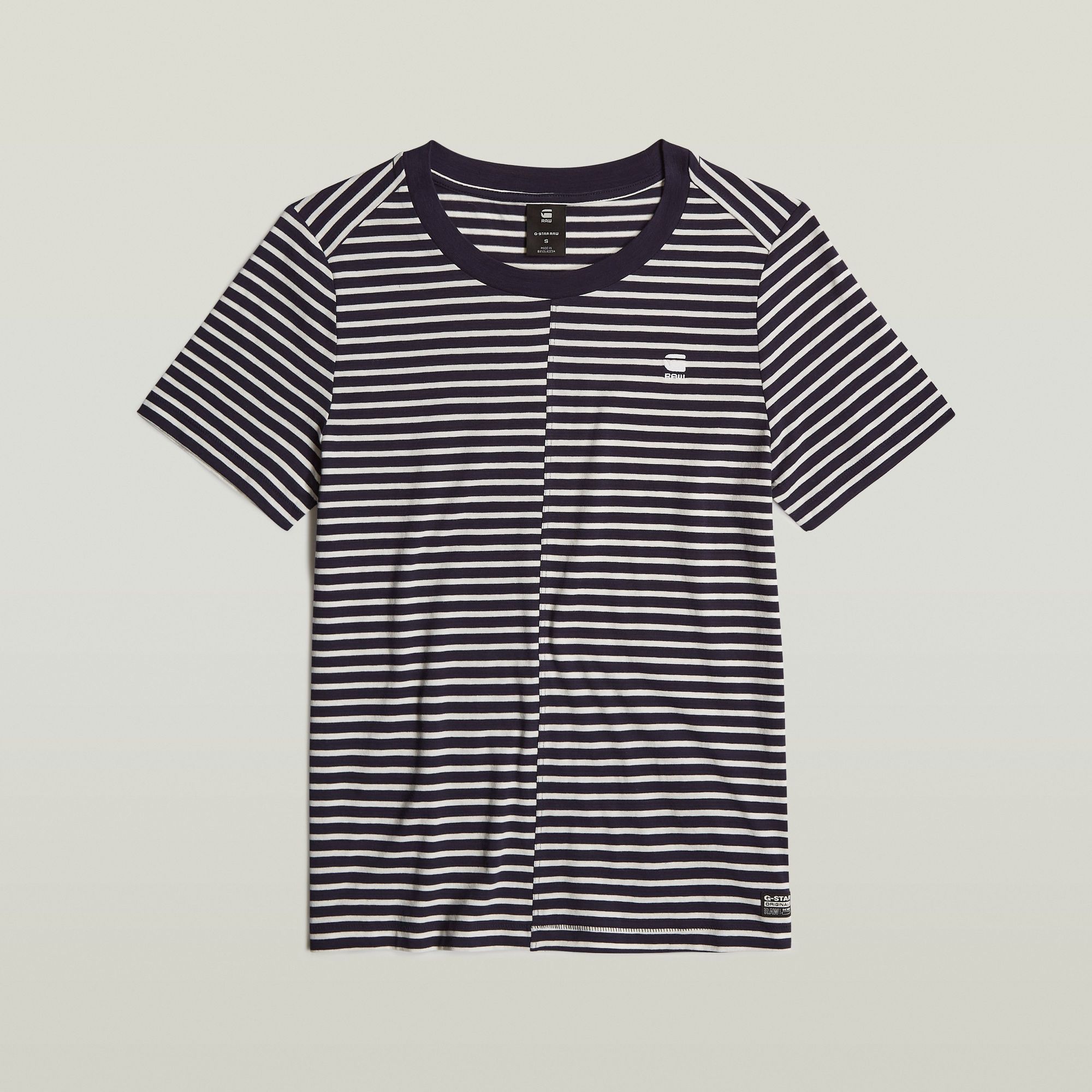 G-Star RAW Front Seam Stripe Top Meerkleurig Dames