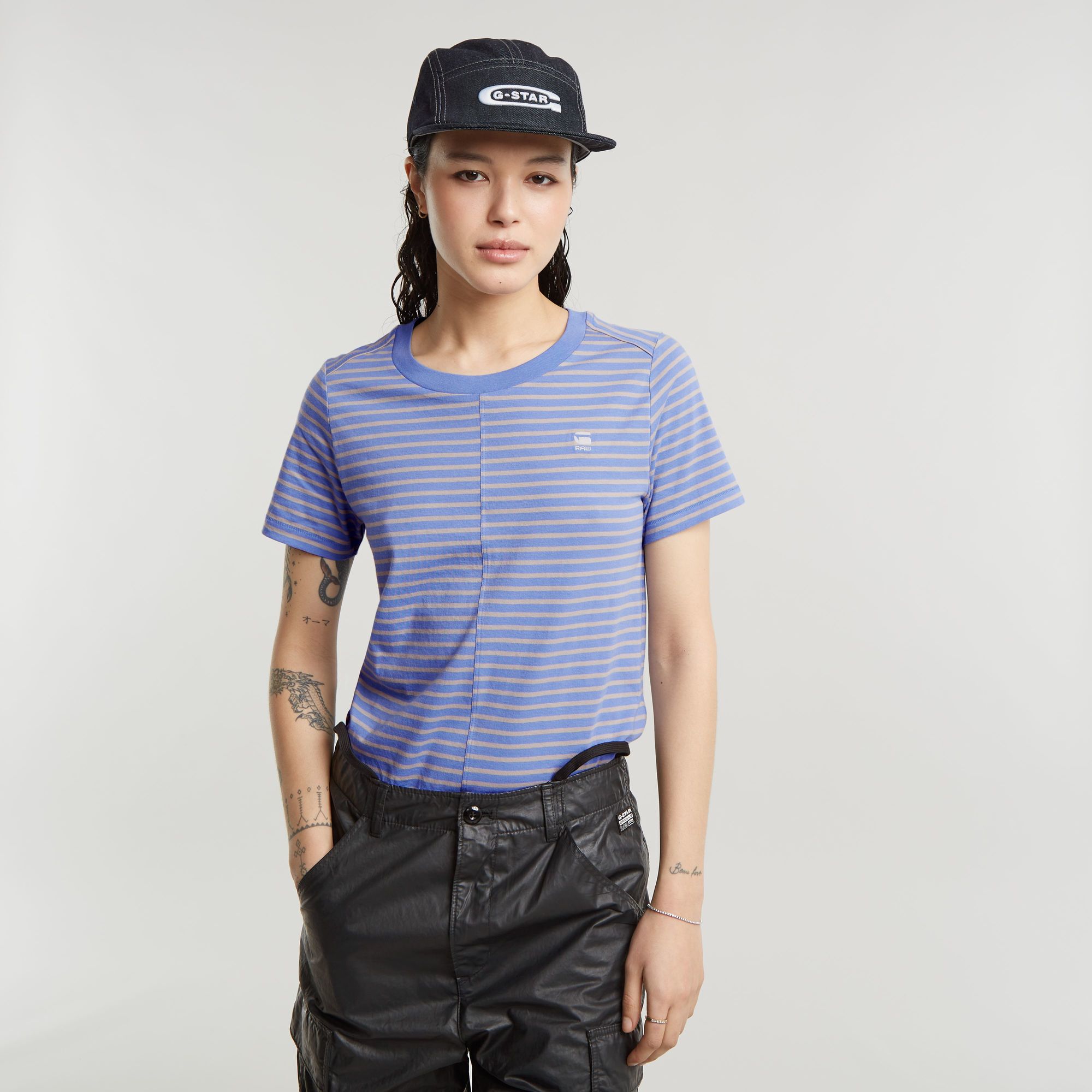 

Front Seam Stripe Top - Multi color - Women