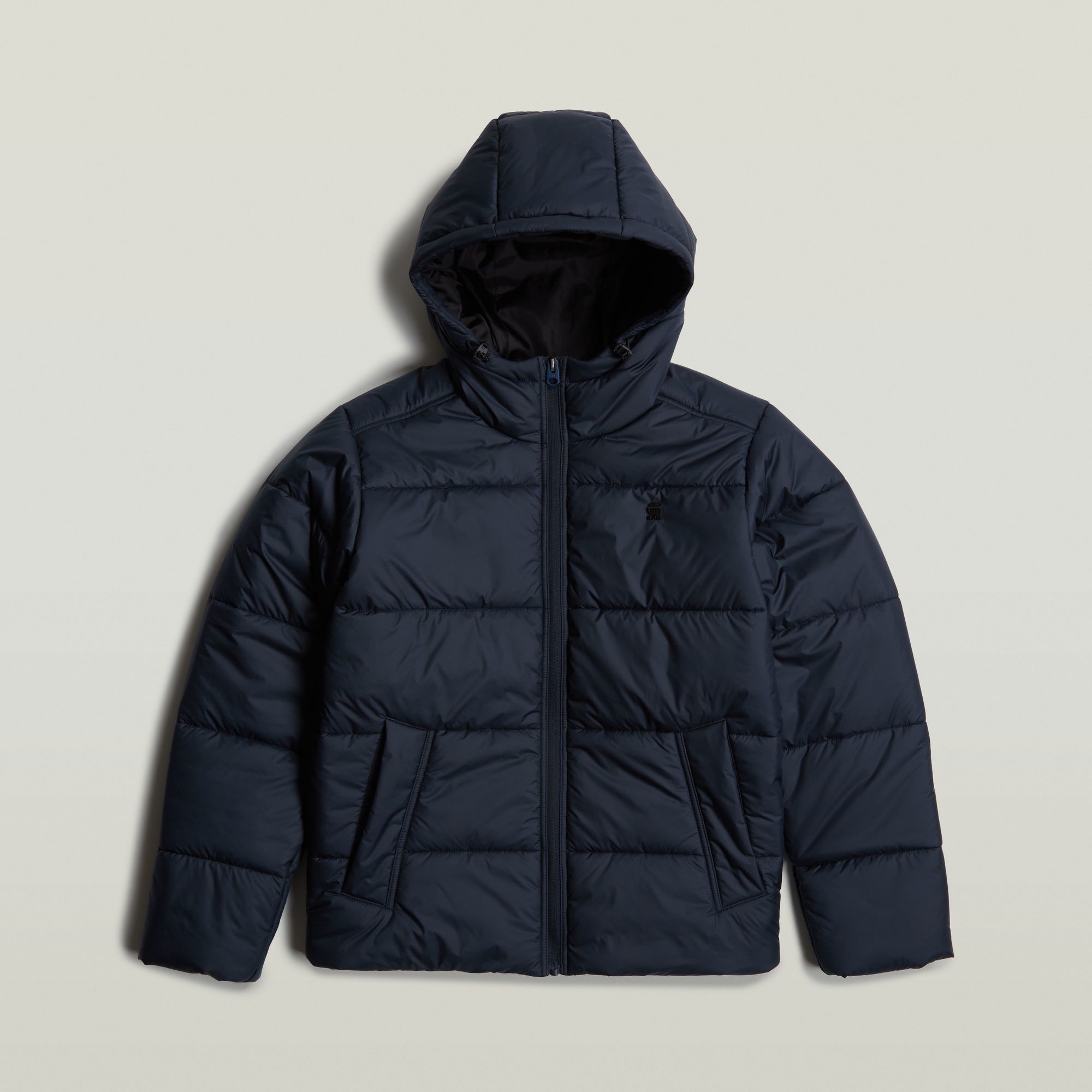 G-Star RAW Gewatteerde Puffer Met Capuchon Donkerblauw Heren