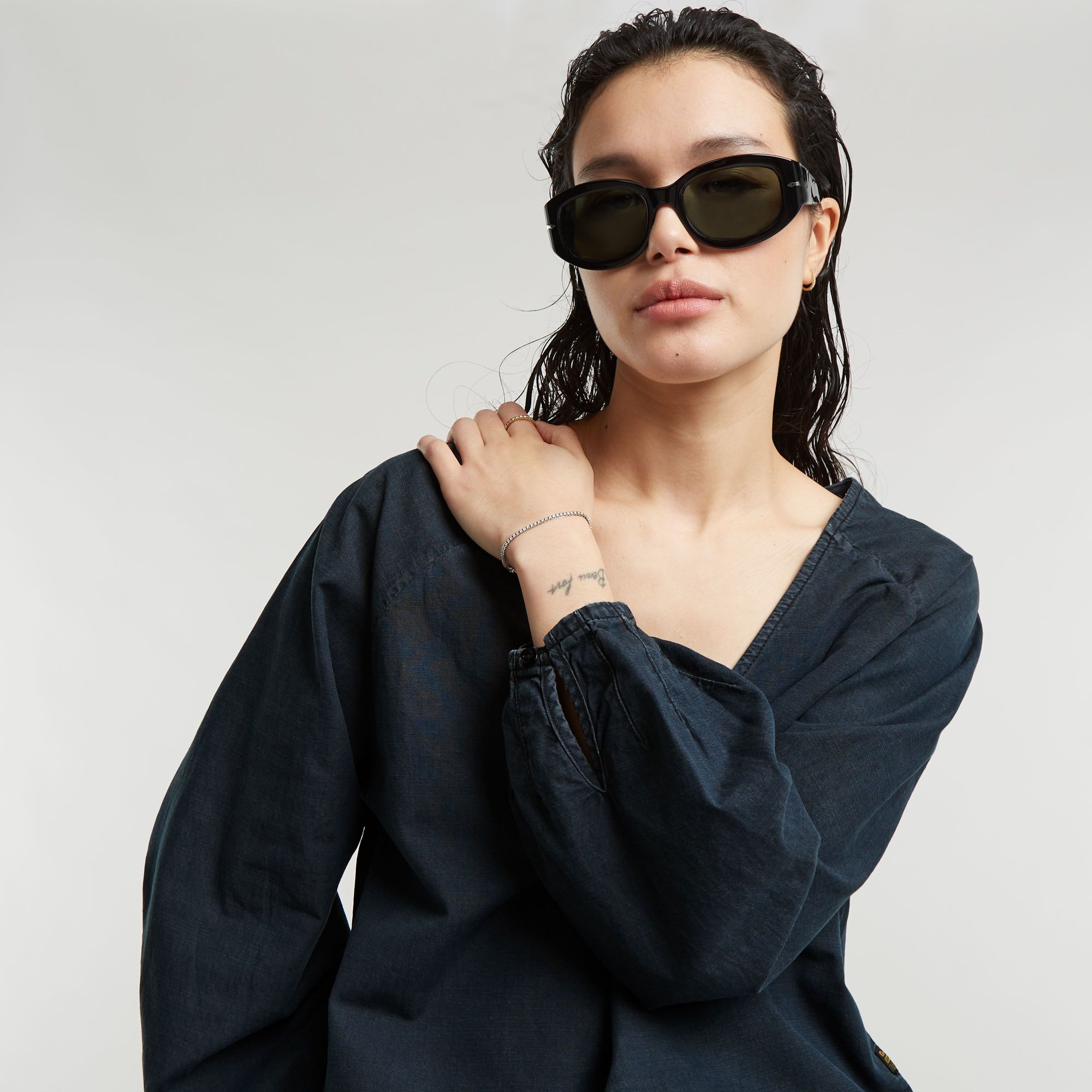 G-Star RAW Cocoon Blouse Donkerblauw Dames