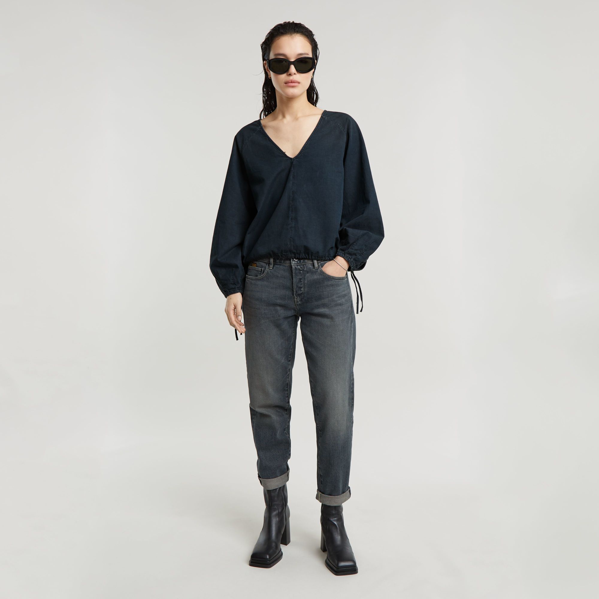 G-Star RAW Cocoon Blouse Donkerblauw Dames