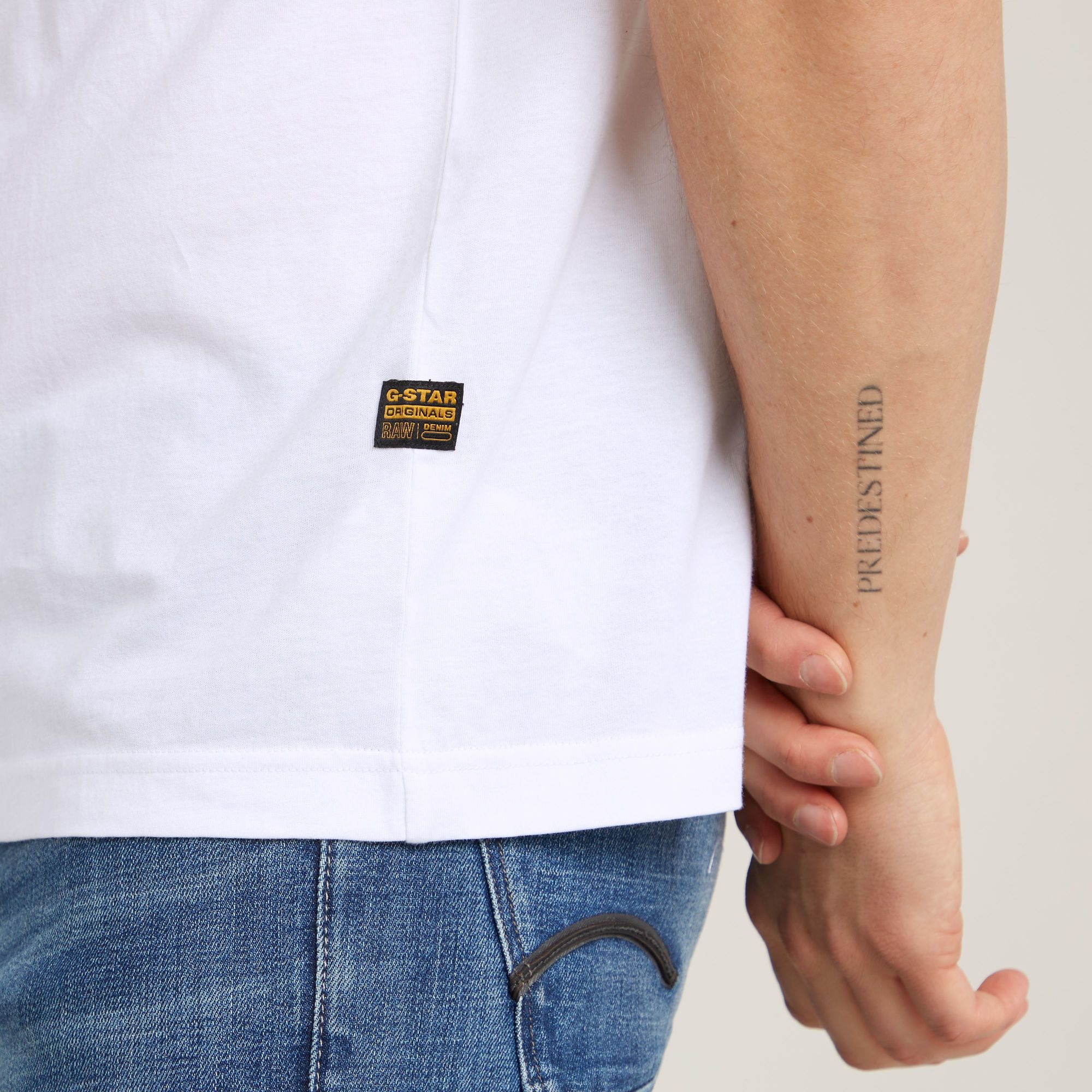 G-Star RAW Originals Catch T-Shirt Wit Heren