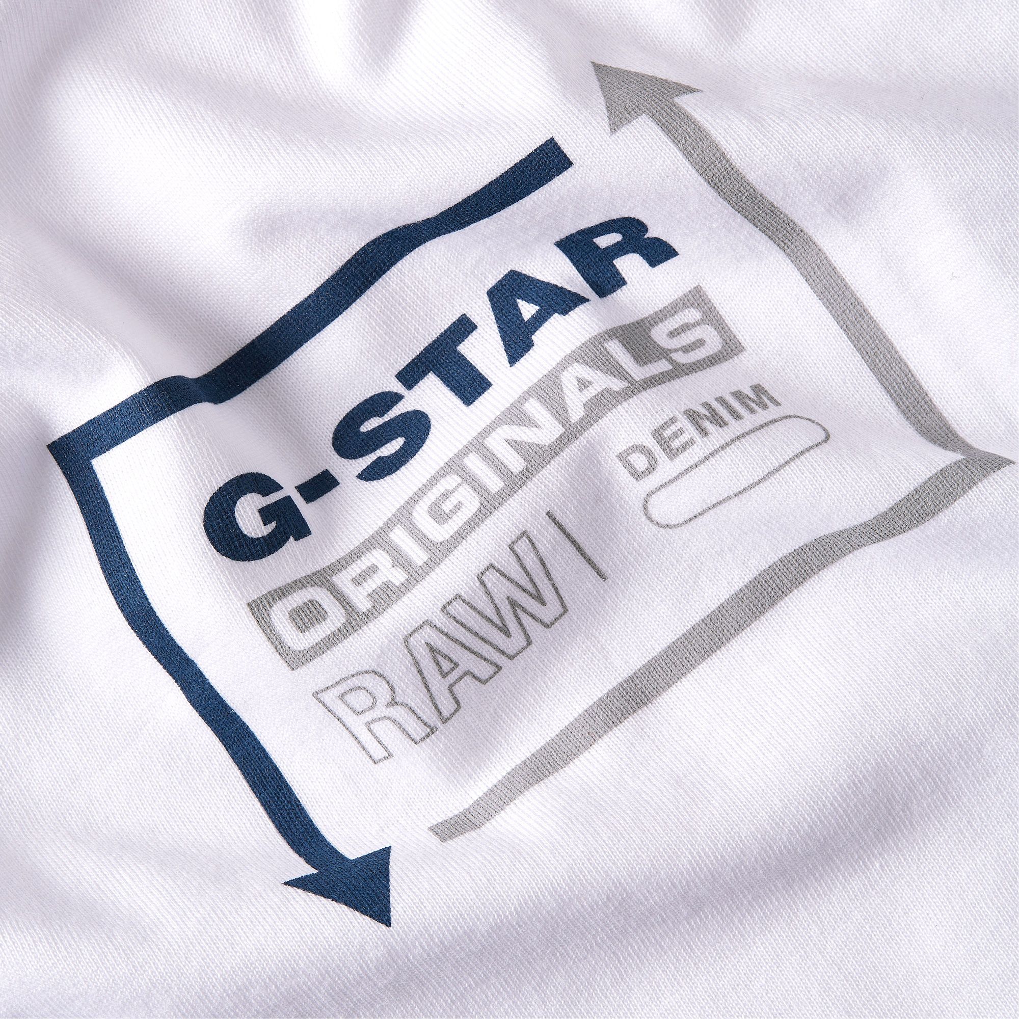 G-Star RAW Originals Catch T-Shirt Wit Heren