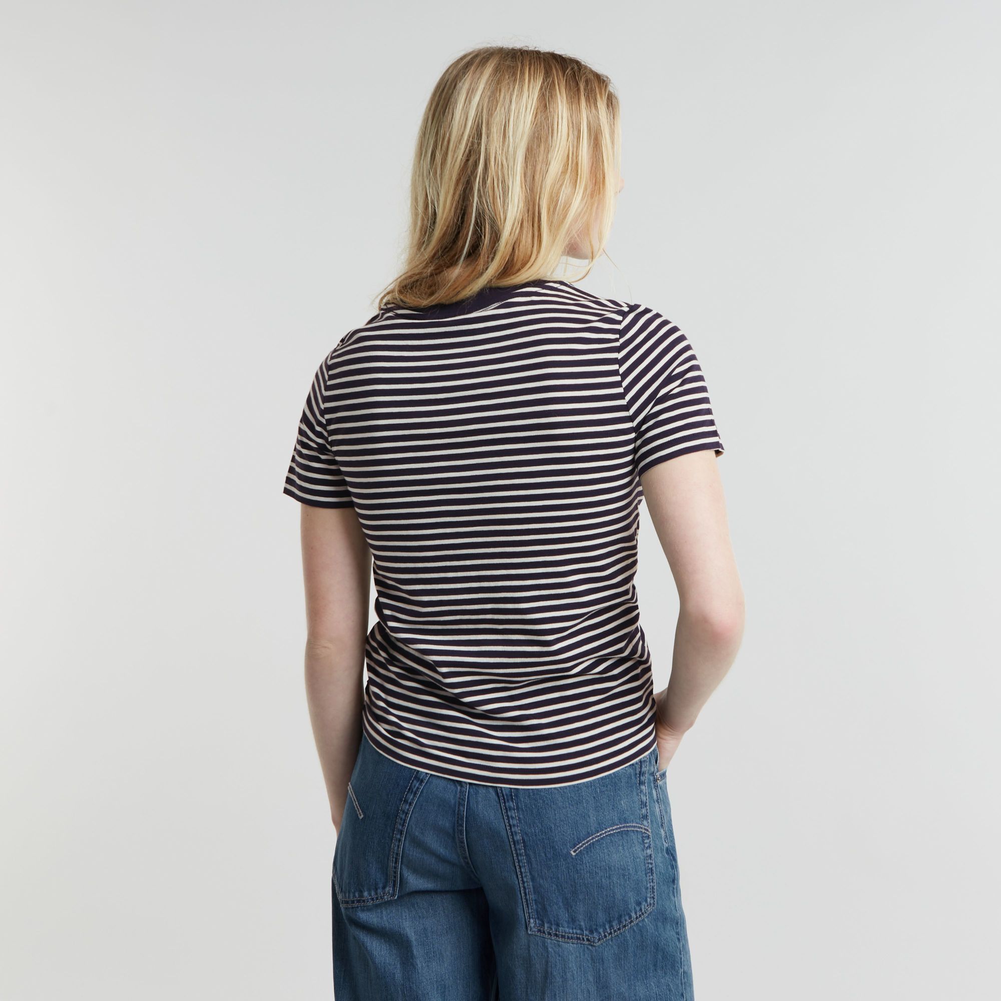 G-Star RAW Front Seam Stripe Top Meerkleurig Dames