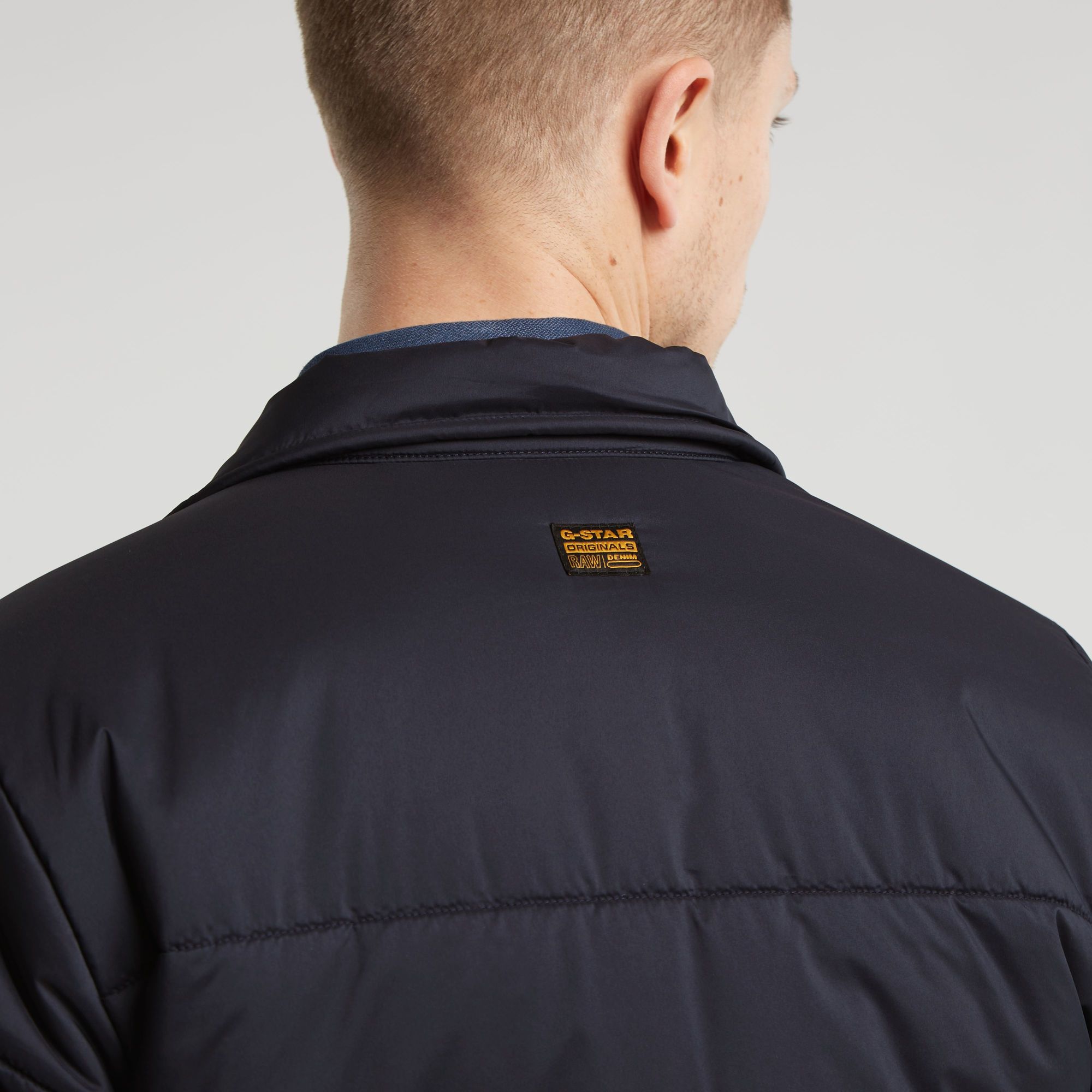 G-Star RAW Gewatteerd Jack Quilted Donkerblauw Heren