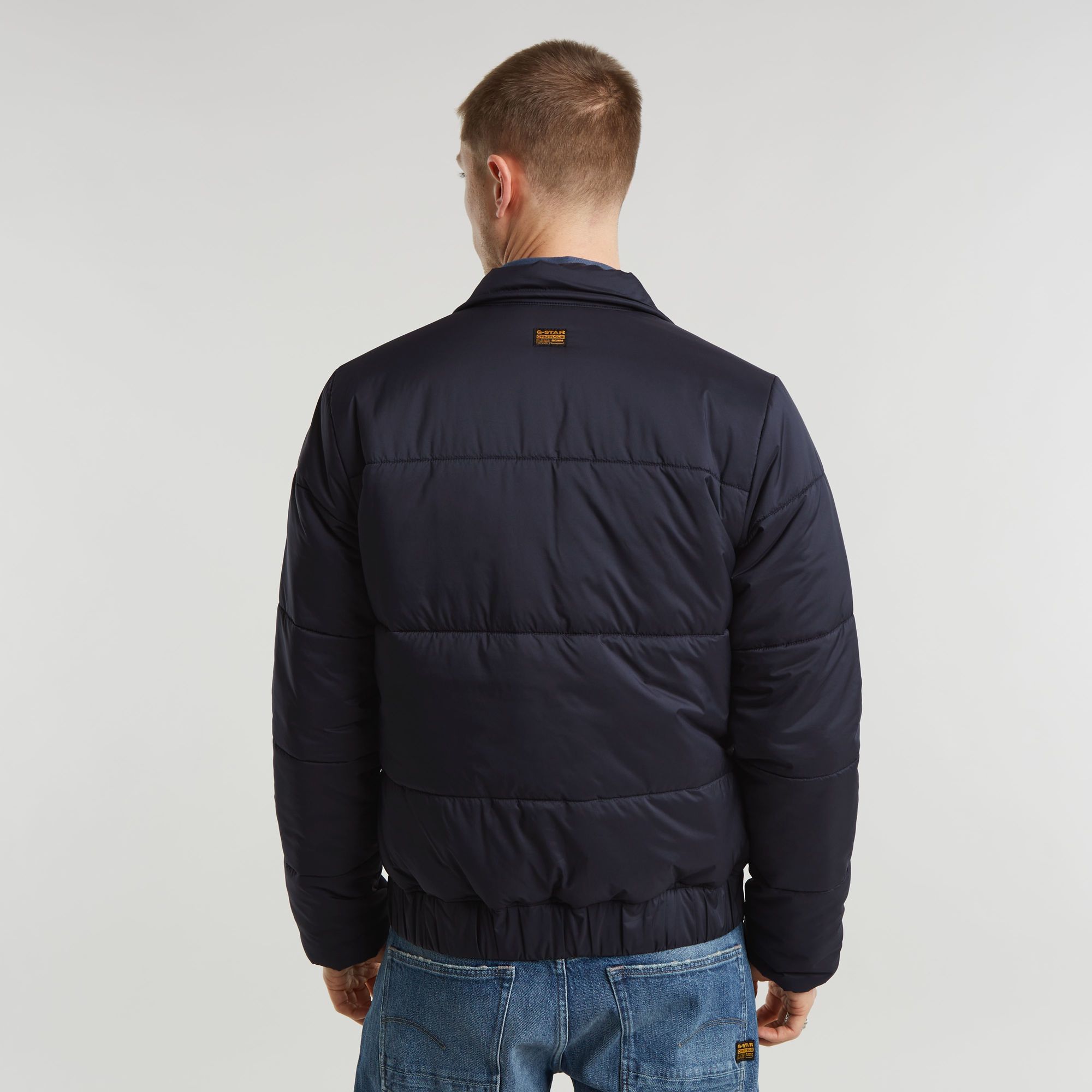 G-Star RAW Gewatteerd Jack Quilted Donkerblauw Heren