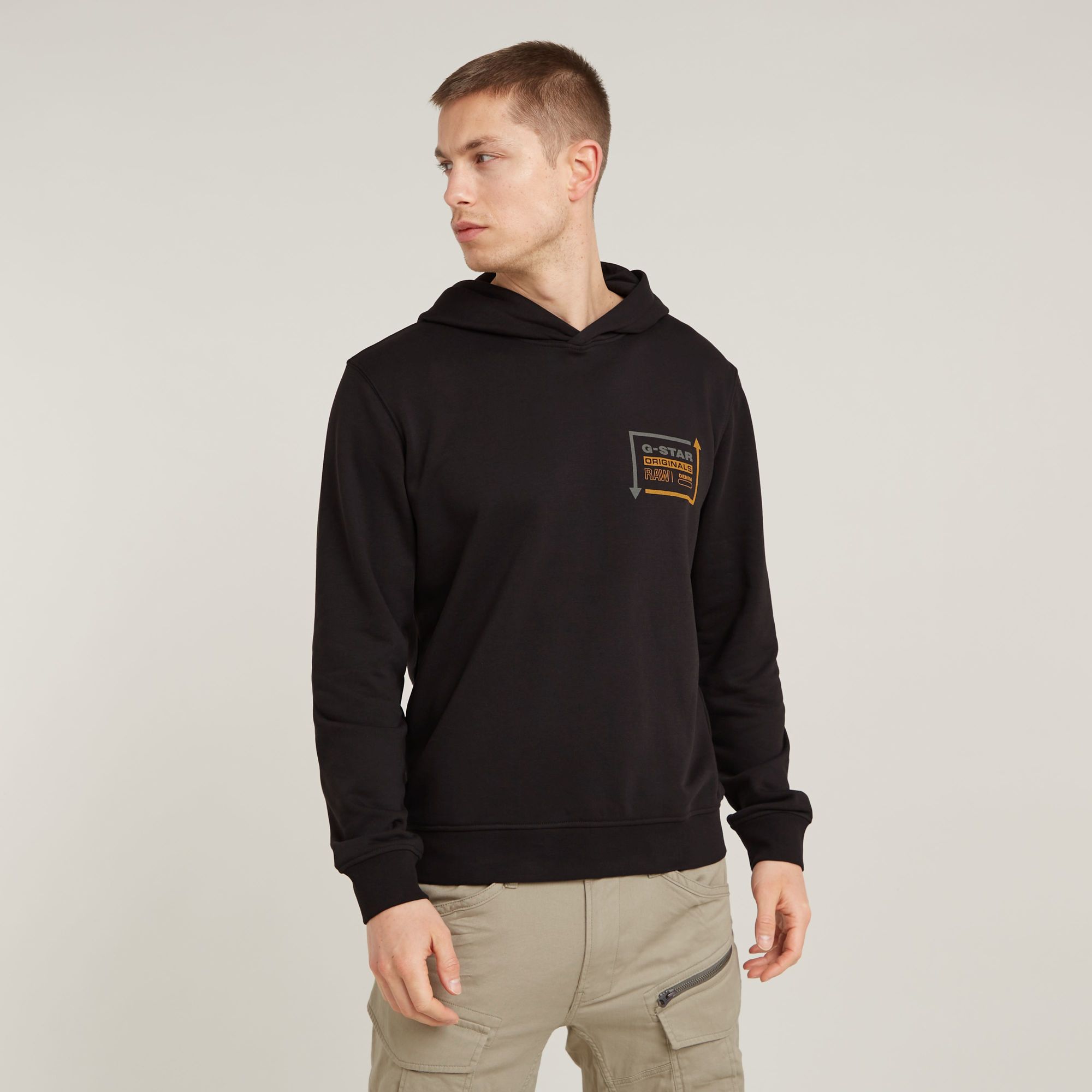 G-Star RAW Originals Catch Hoodie Zwart Heren