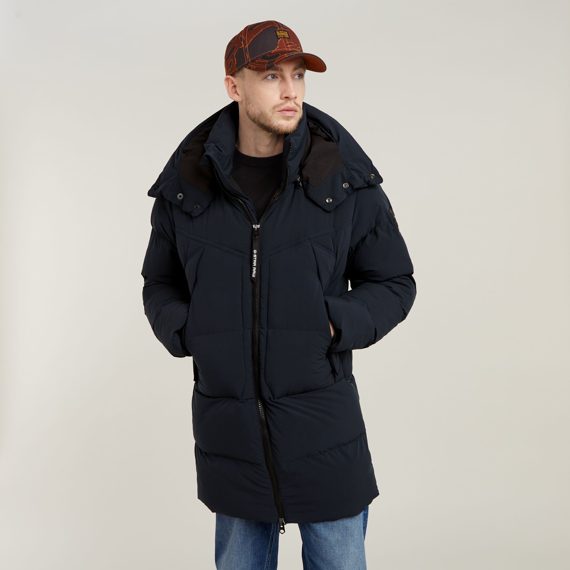 G- Whistler Padded Hooded Parka 2.0 - Dunkelblau - Herren