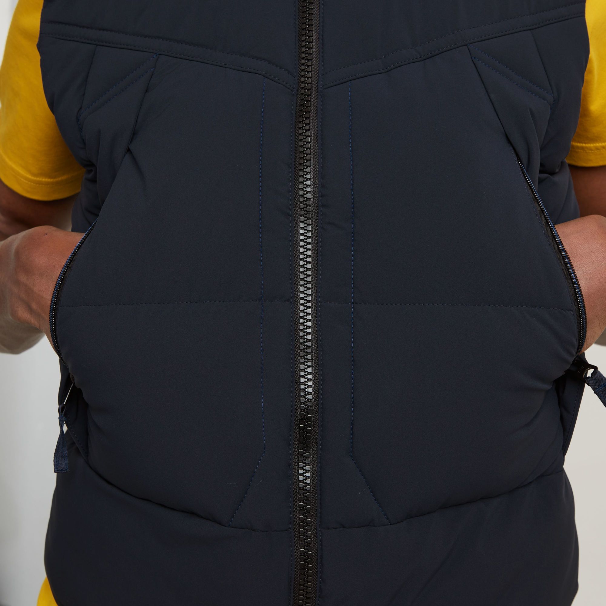 G-Star RAW G-Whistler 2.0 Gewatteerde Bodywarmer Met Capuchon Donkerblauw Heren