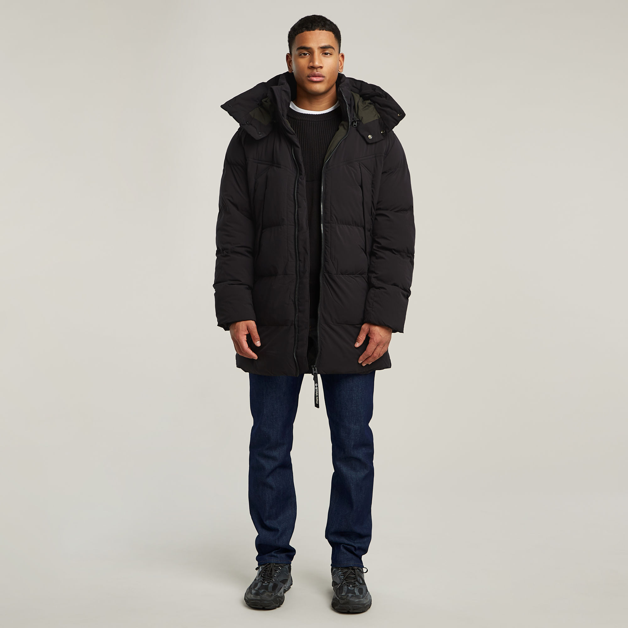 G-Star RAW G- Whistler 2.0 Gewatteerde Parka 2.0 Met Capuchon Zwart Heren