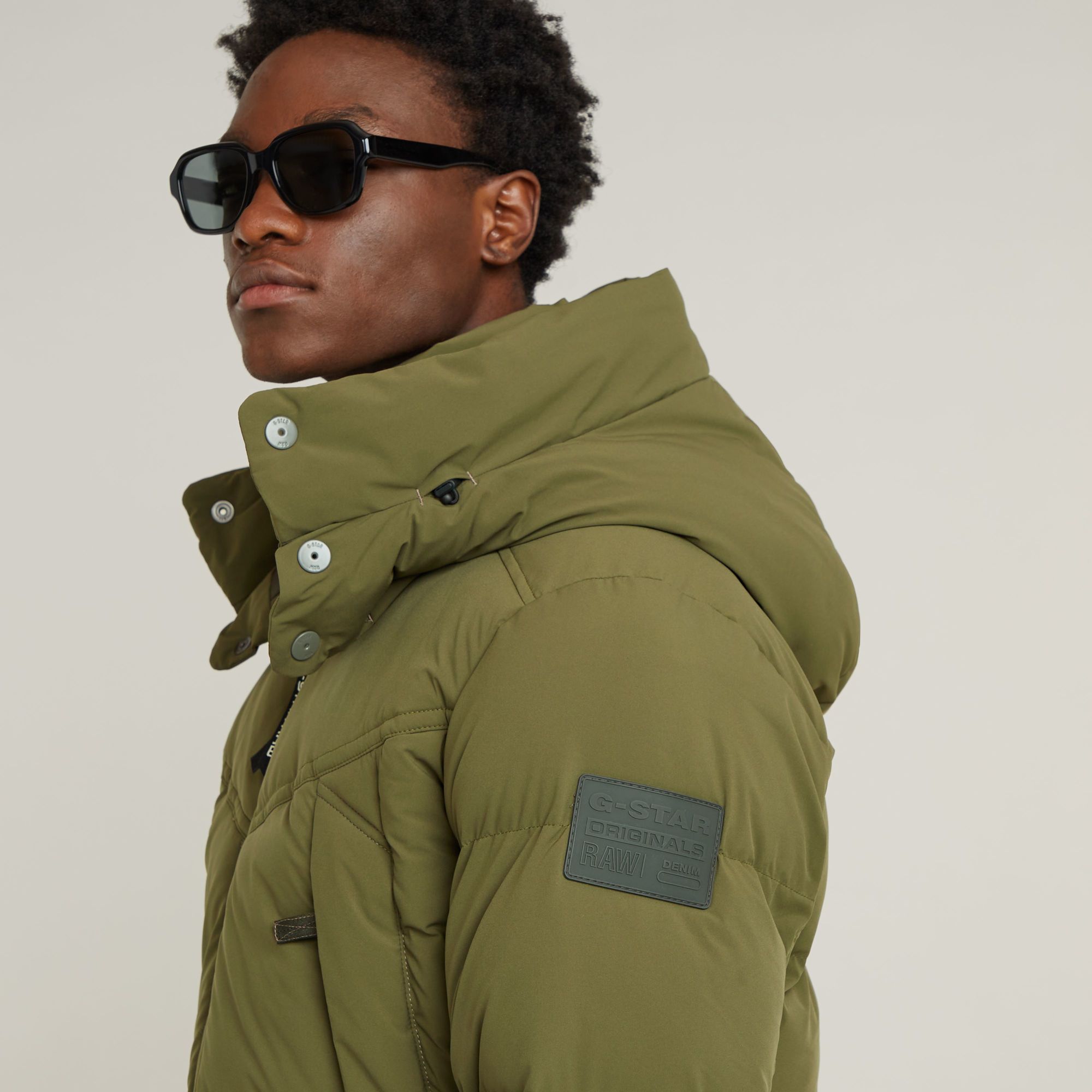 G-Star RAW G- Whistler 2.0 Gewatteerd Jack Met Capuchon Groen Heren