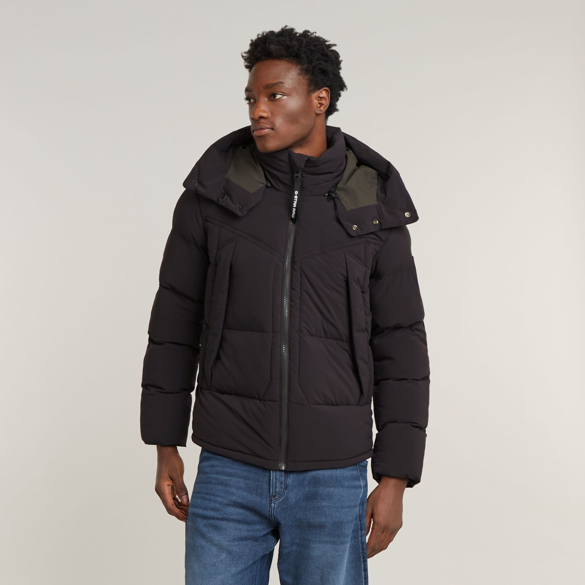 G-Star RAW G- Whistler 2.0 Gewatteerd Jack Met Capuchon Zwart Heren