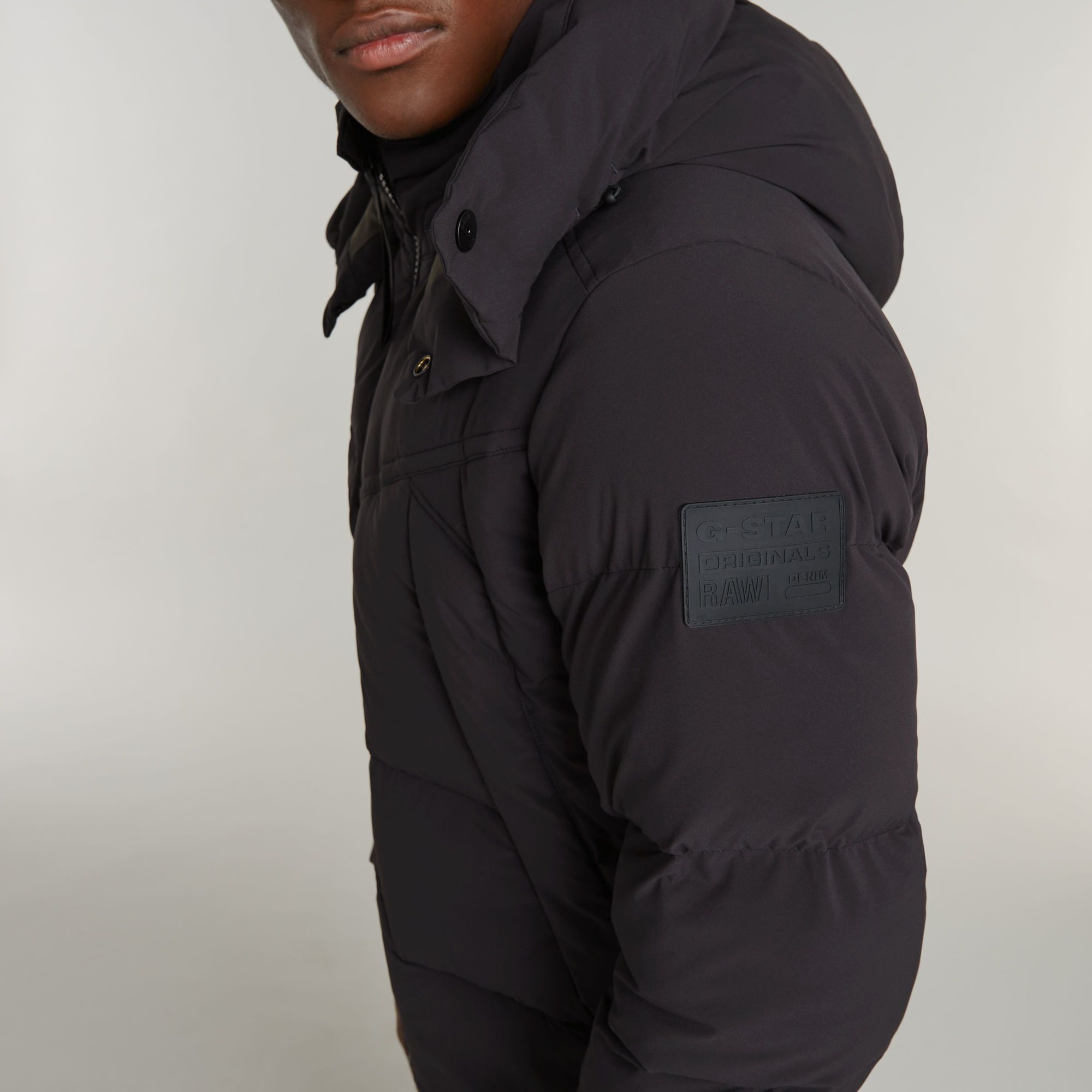 G-Star RAW G- Whistler 2.0 Gewatteerd Jack Met Capuchon Zwart Heren