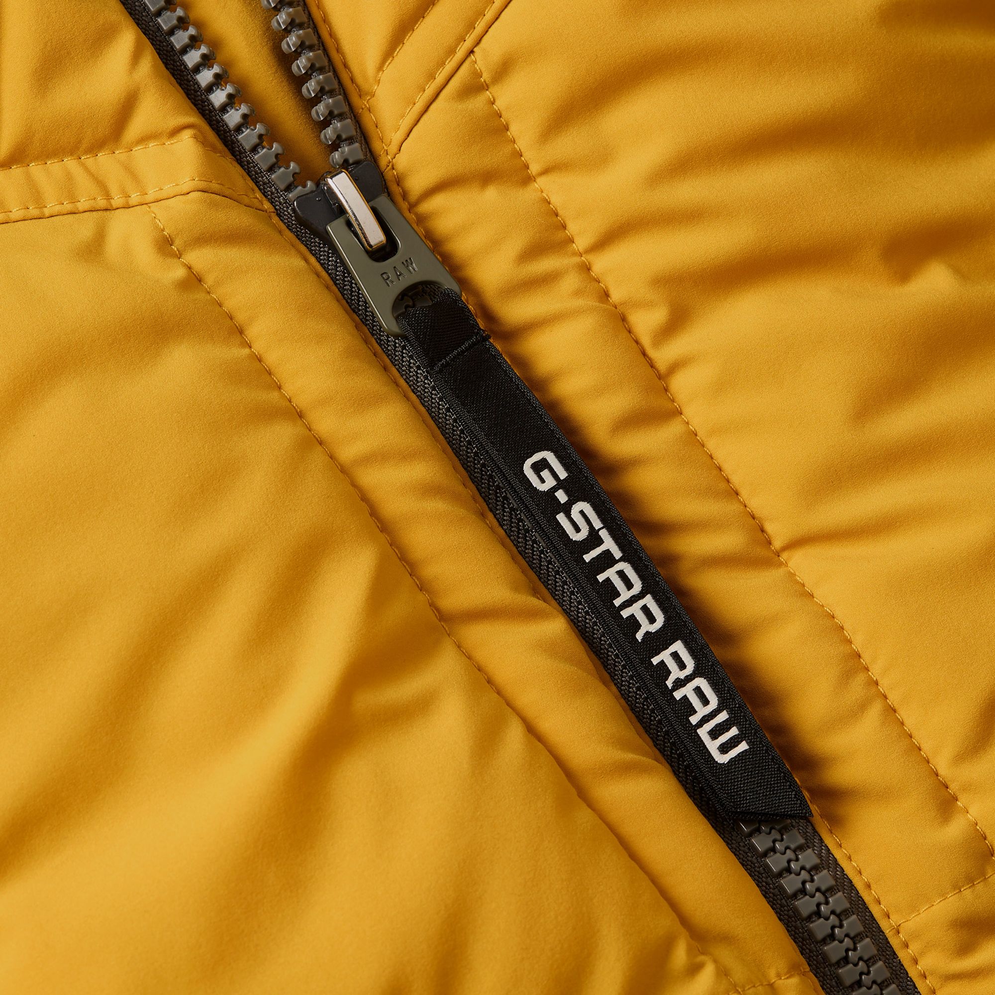 G-Star RAW G- Whistler 2.0 Gewatteerd Jack Met Capuchon Geel Heren