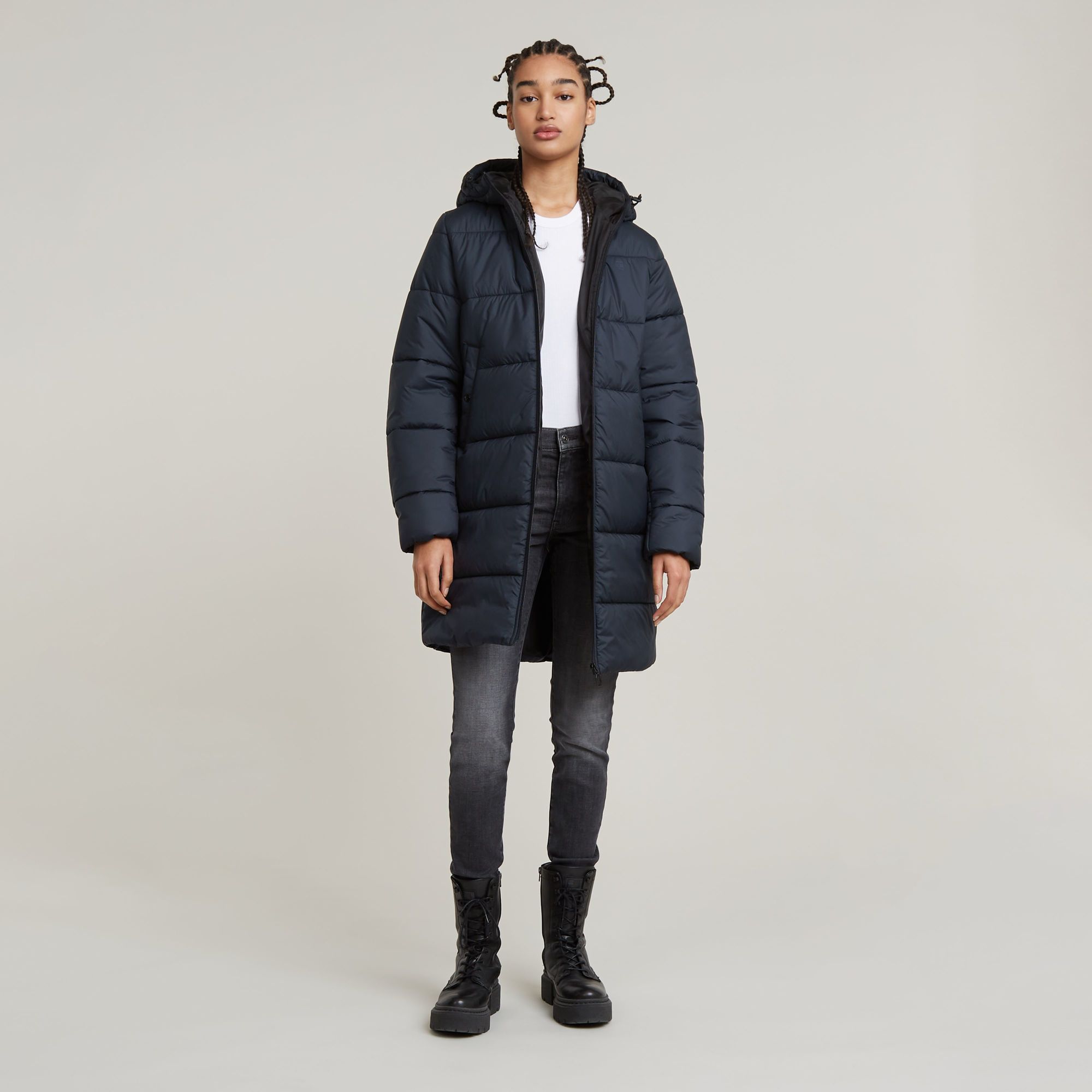 G-Star RAW Parka Puffer Donkerblauw Dames