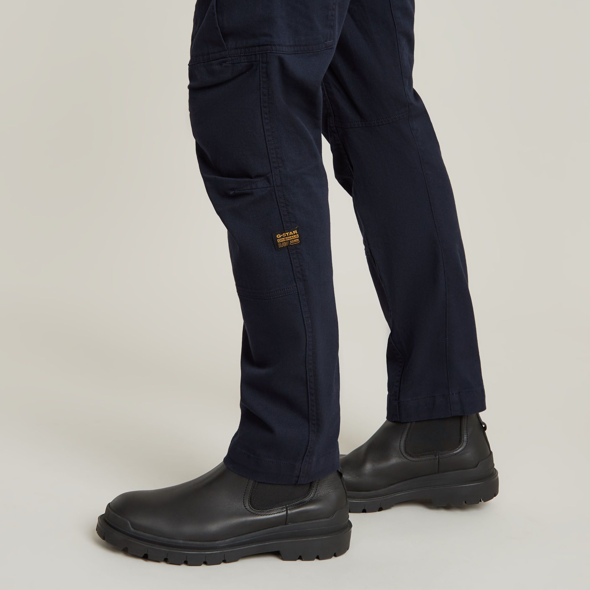 G-Star RAW Zip Cargobroek 3D Tapered Donkerblauw Heren