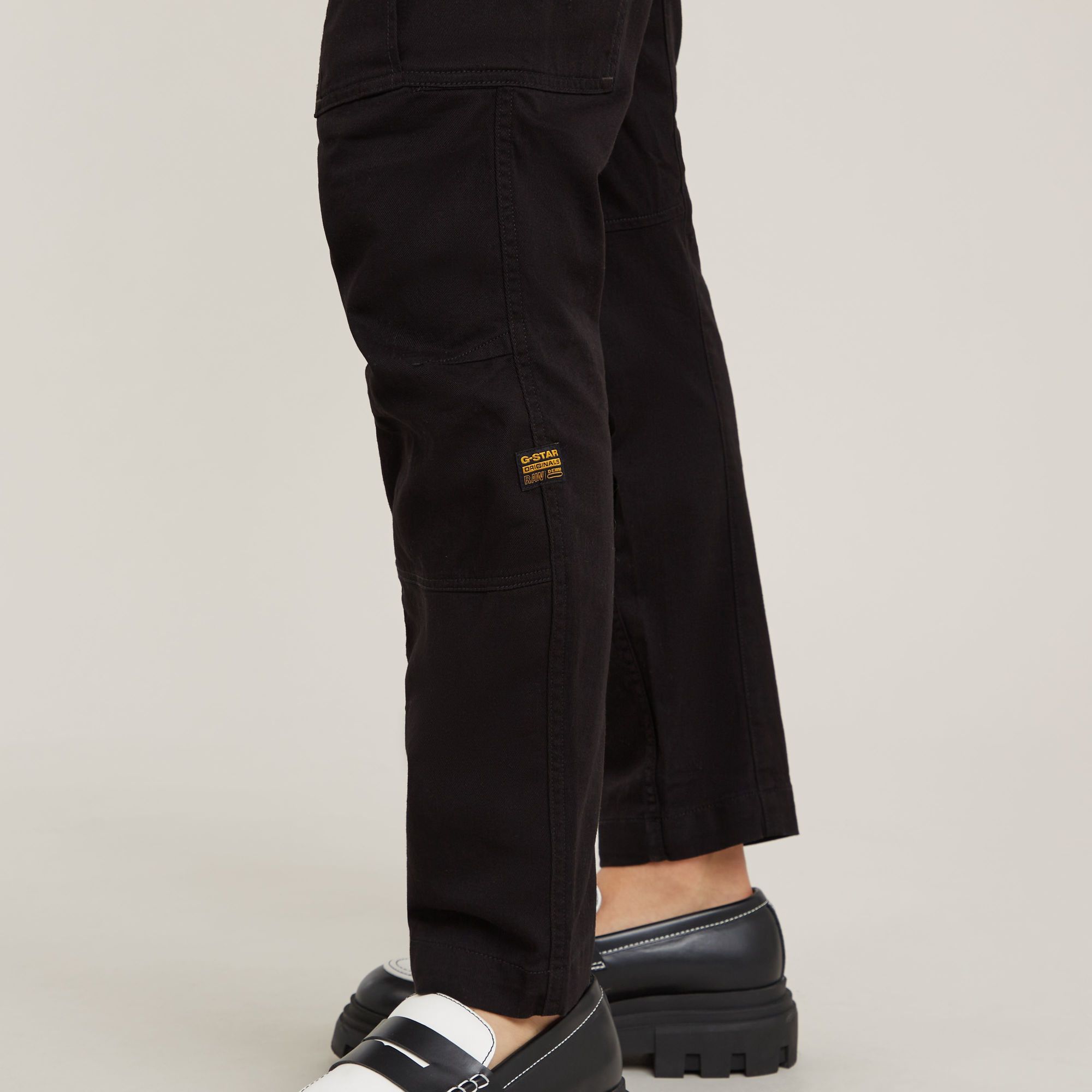 G-Star RAW Zip Cargobroek 3D Tapered Zwart Heren