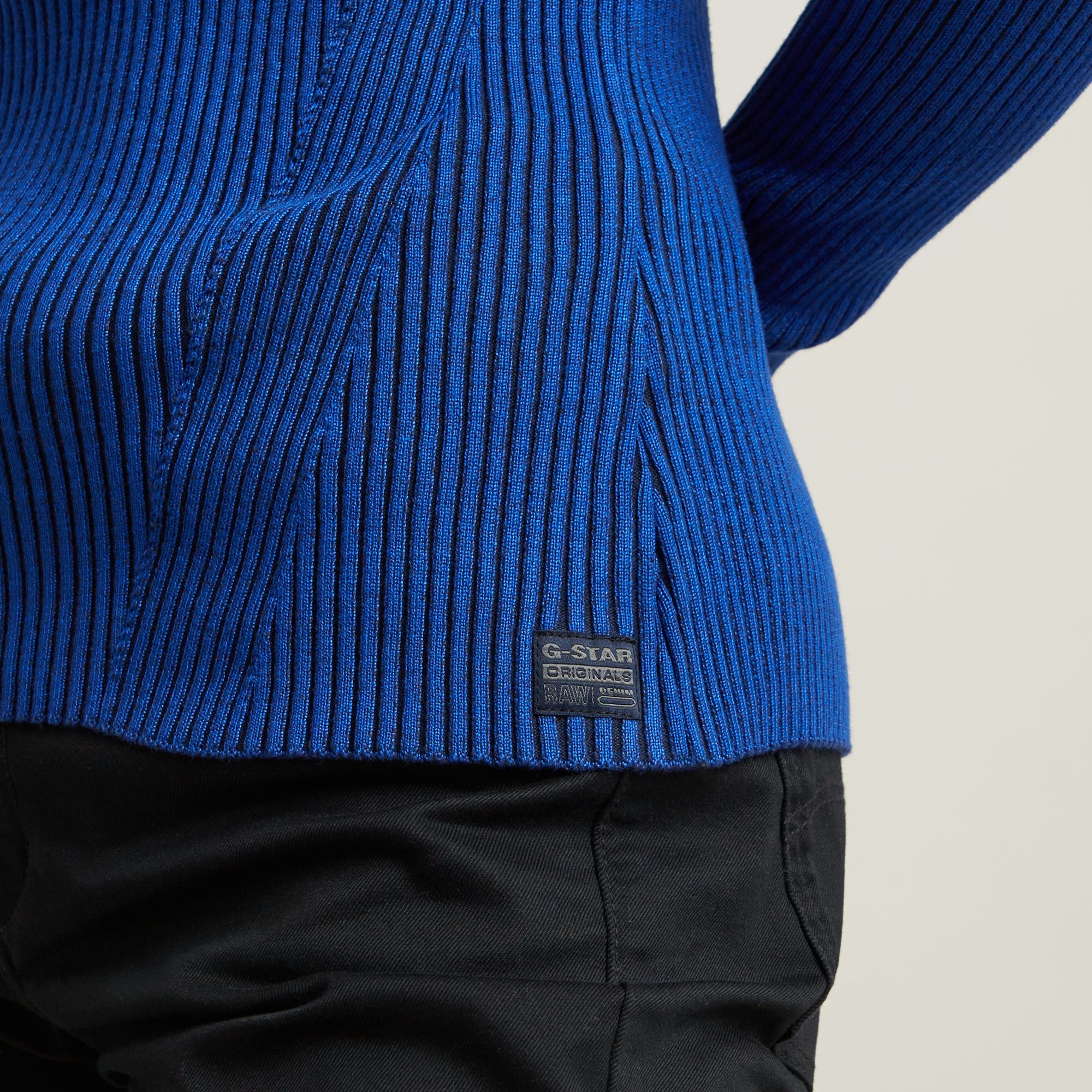 G-Star RAW Gebreide Trui Plated Slim Meerkleurig Dames