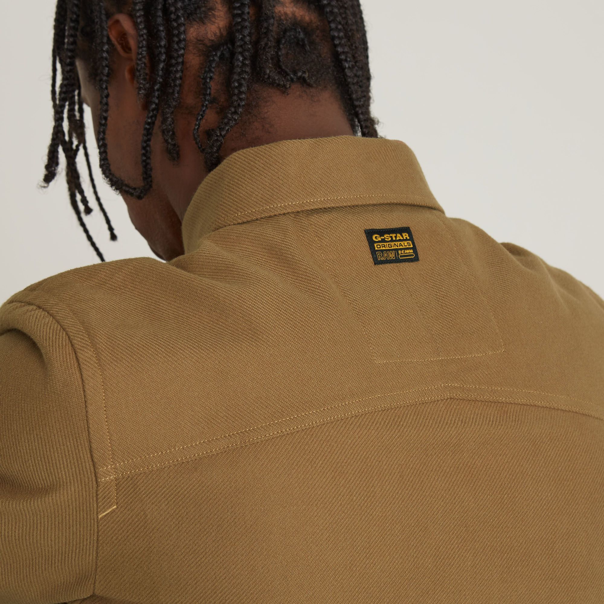 G-Star RAW Zip Overshirt Bruin Heren