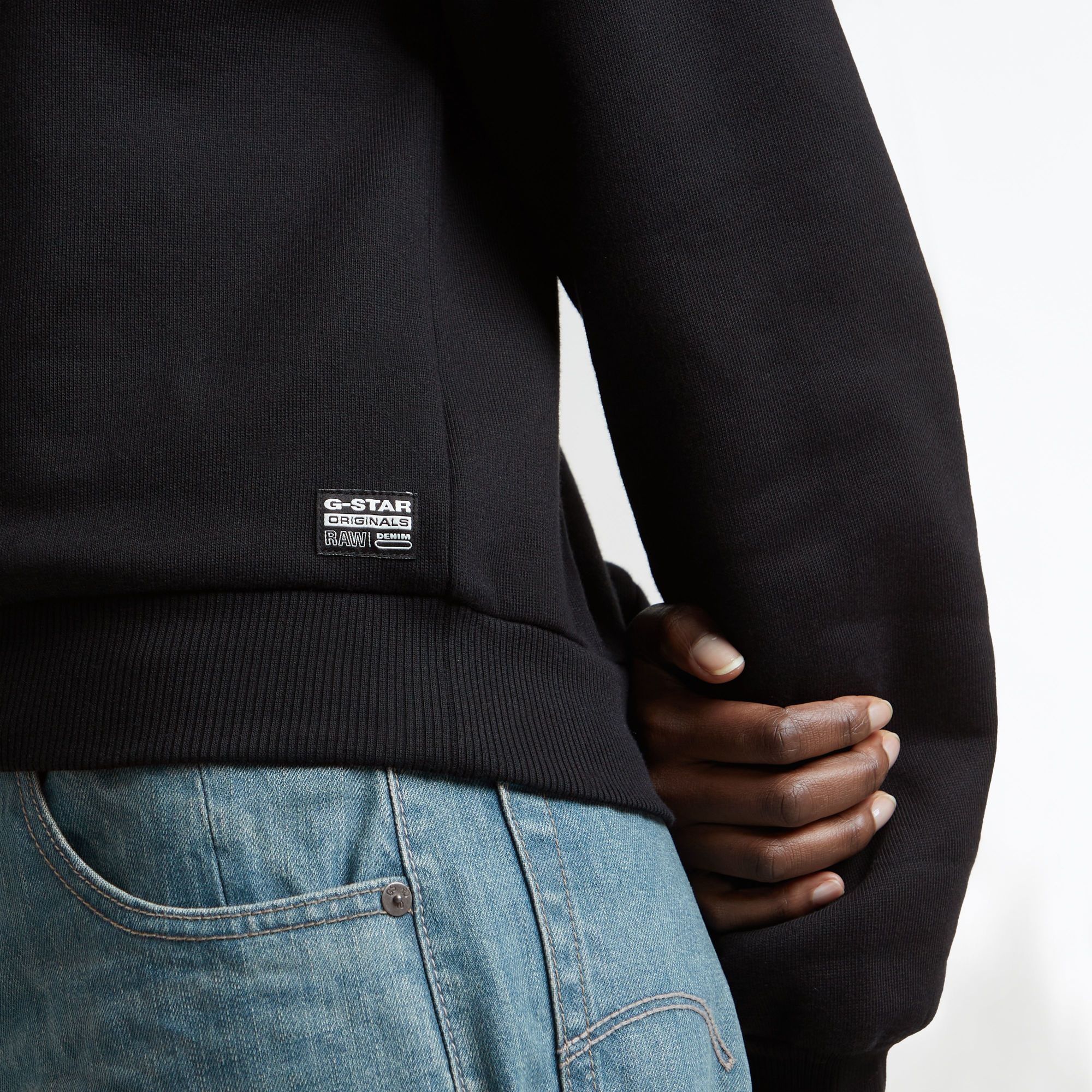 G-Star RAW Circle Graphic Loose Sweater Zwart Dames