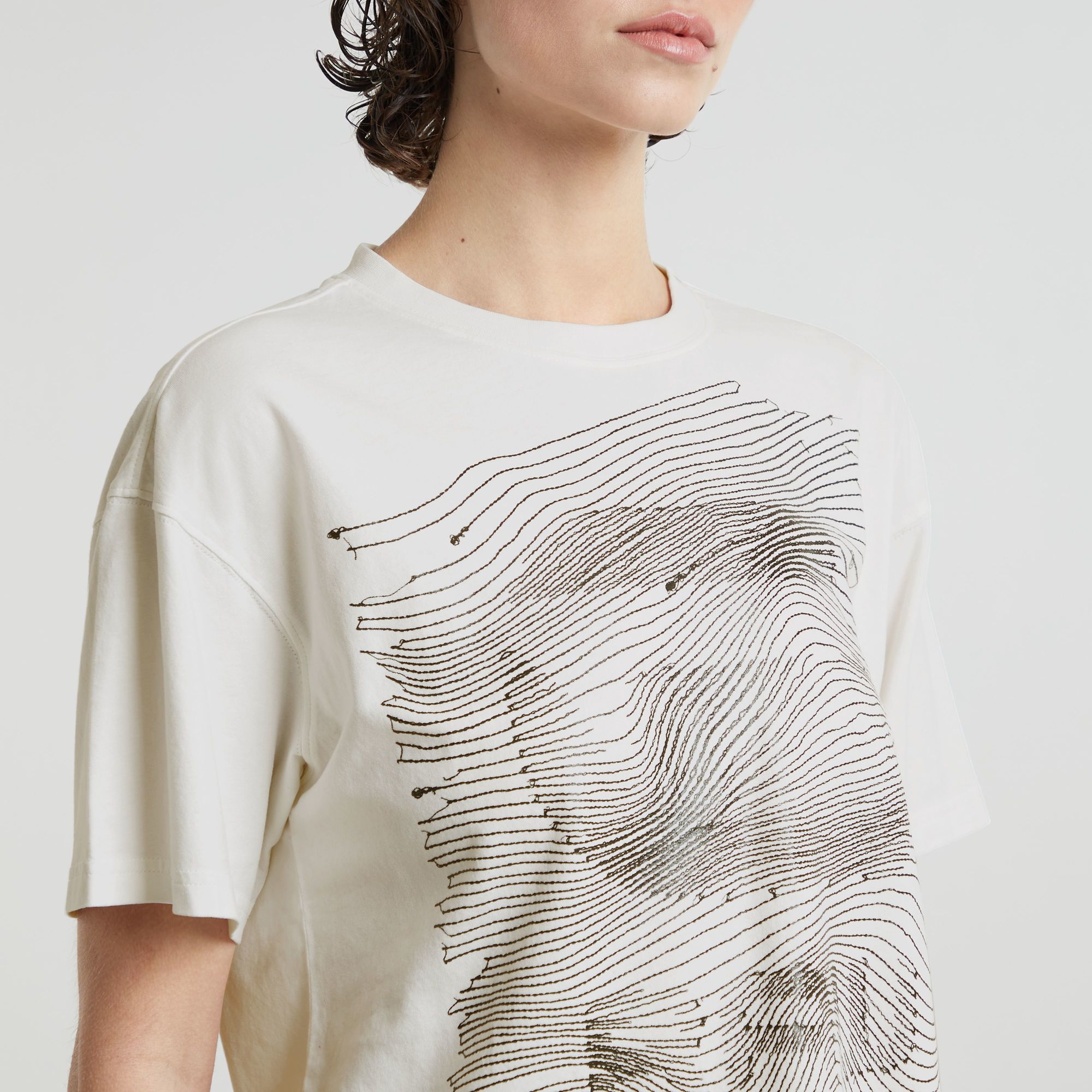 G-Star RAW Faux Embro Loose Top Wit Dames