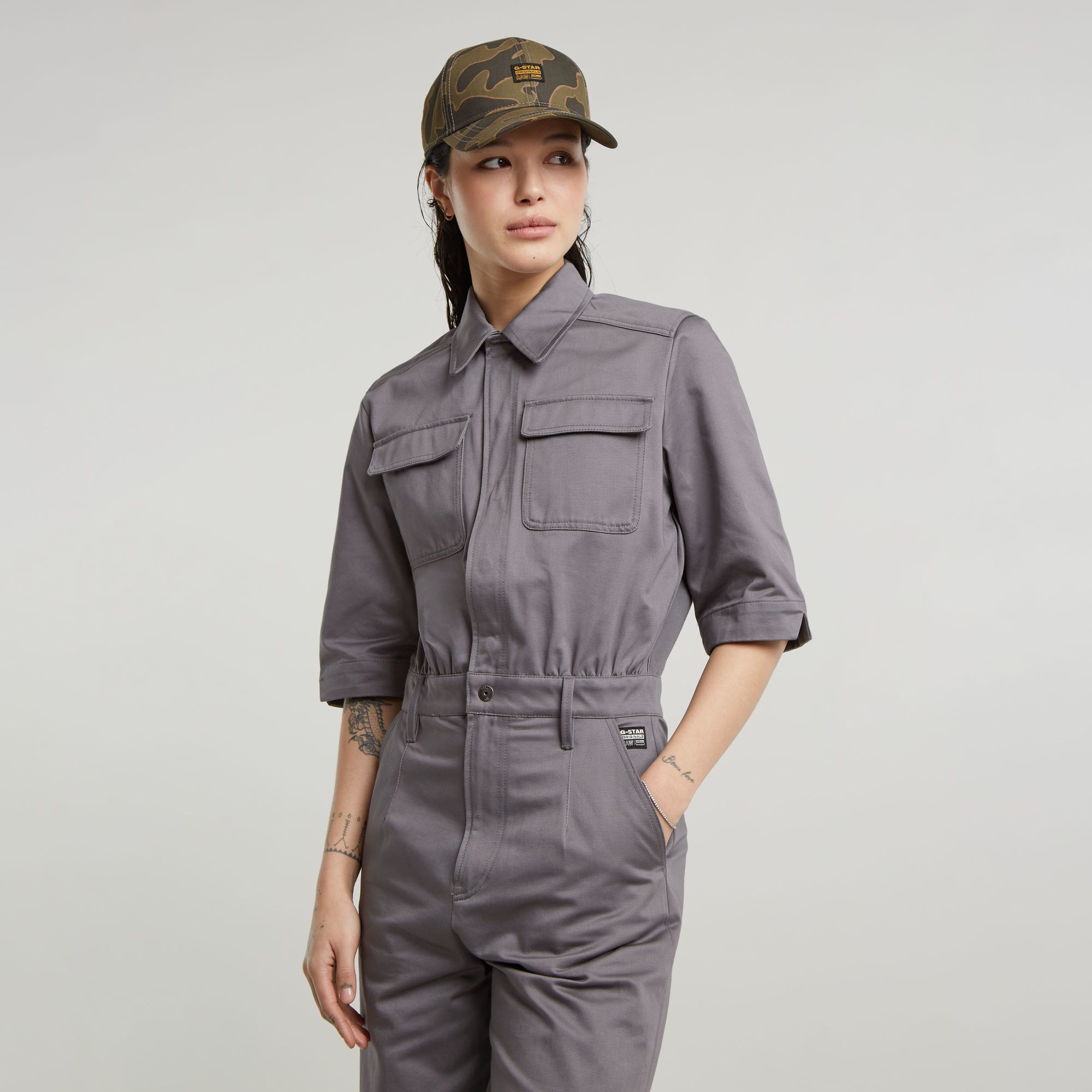 Core Jumpsuit - Grau - Damen