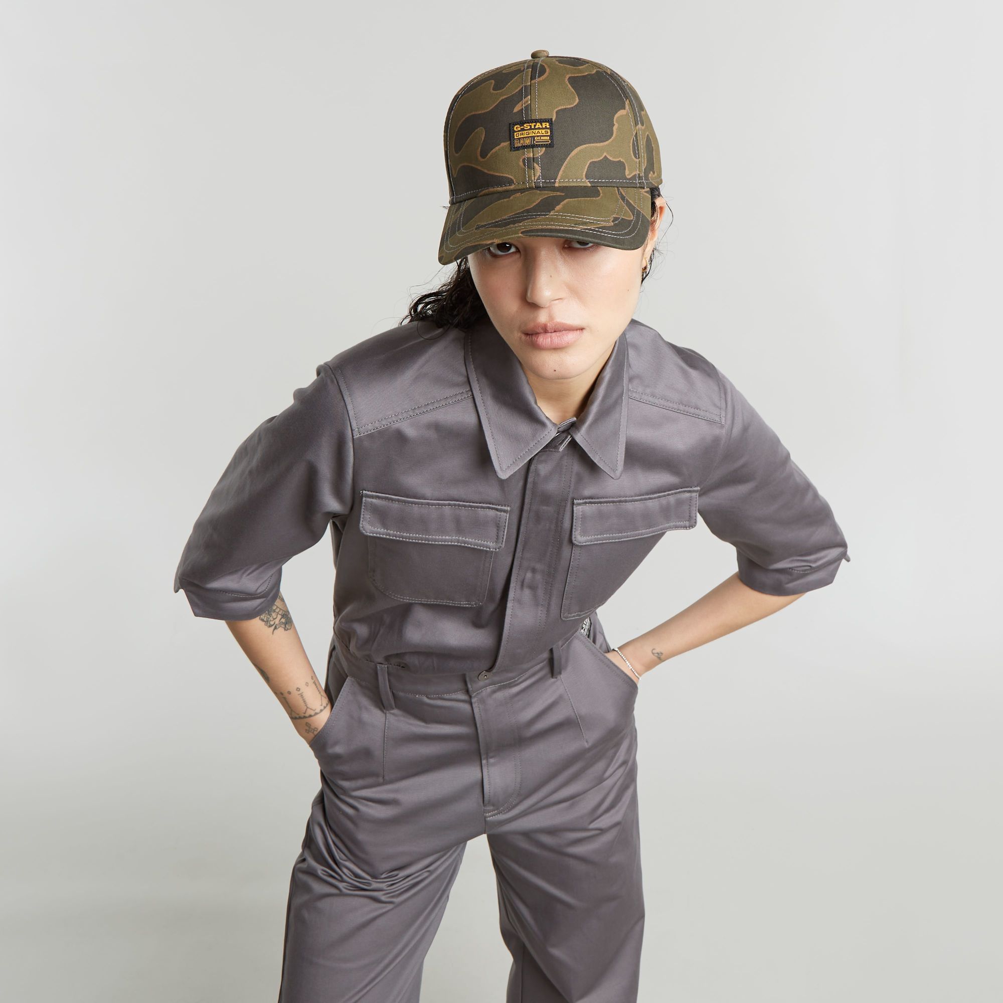 G-Star RAW Core Jumpsuit Grijs Dames