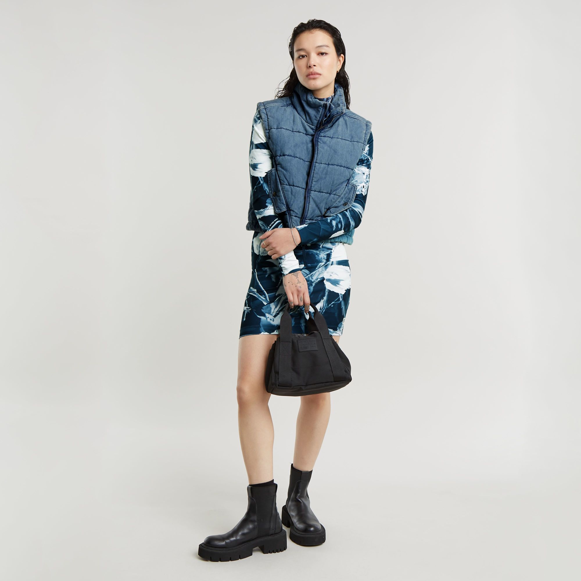 G-Star RAW Printed Slim Jurk Meerkleurig Dames