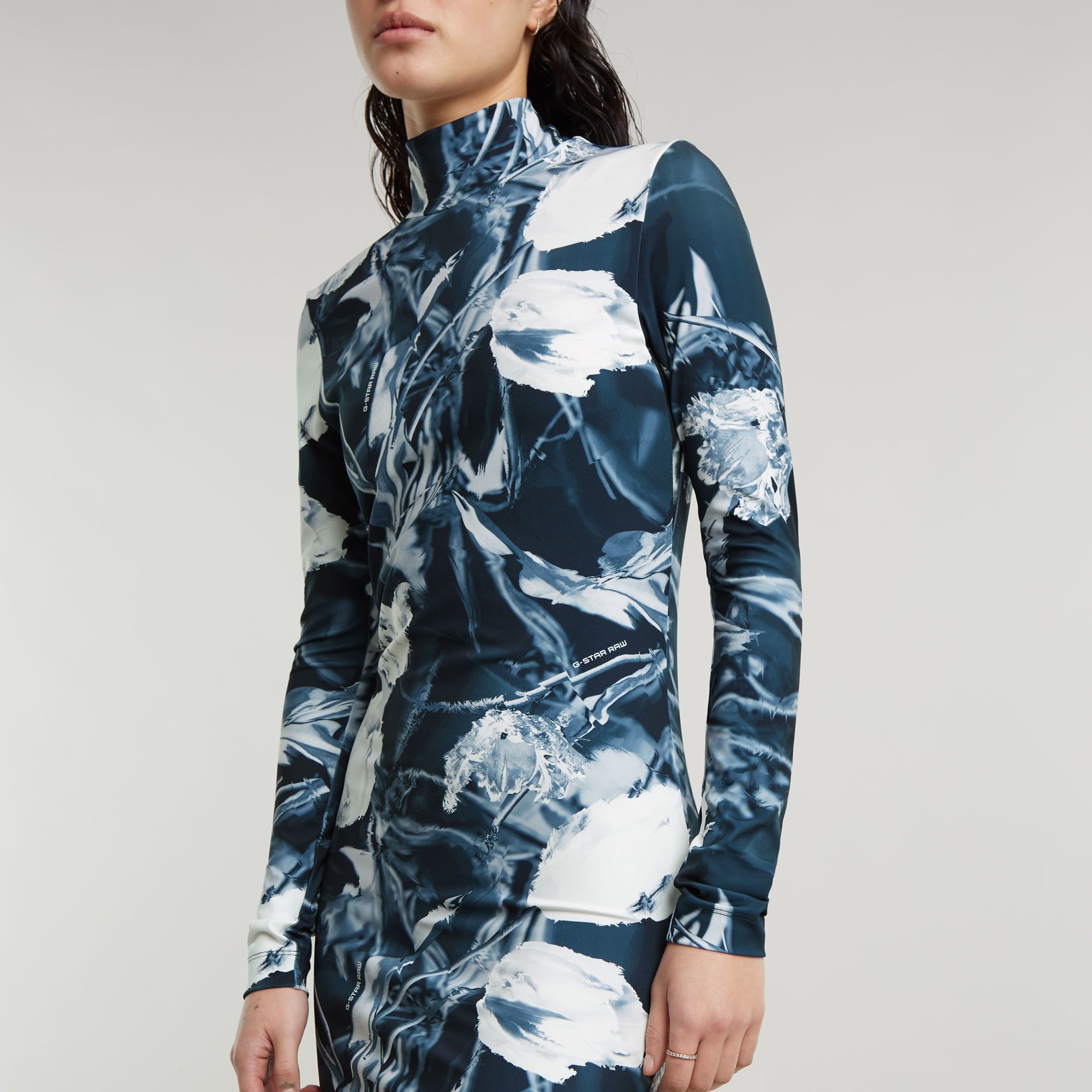 G-Star RAW Printed Slim Jurk Meerkleurig Dames