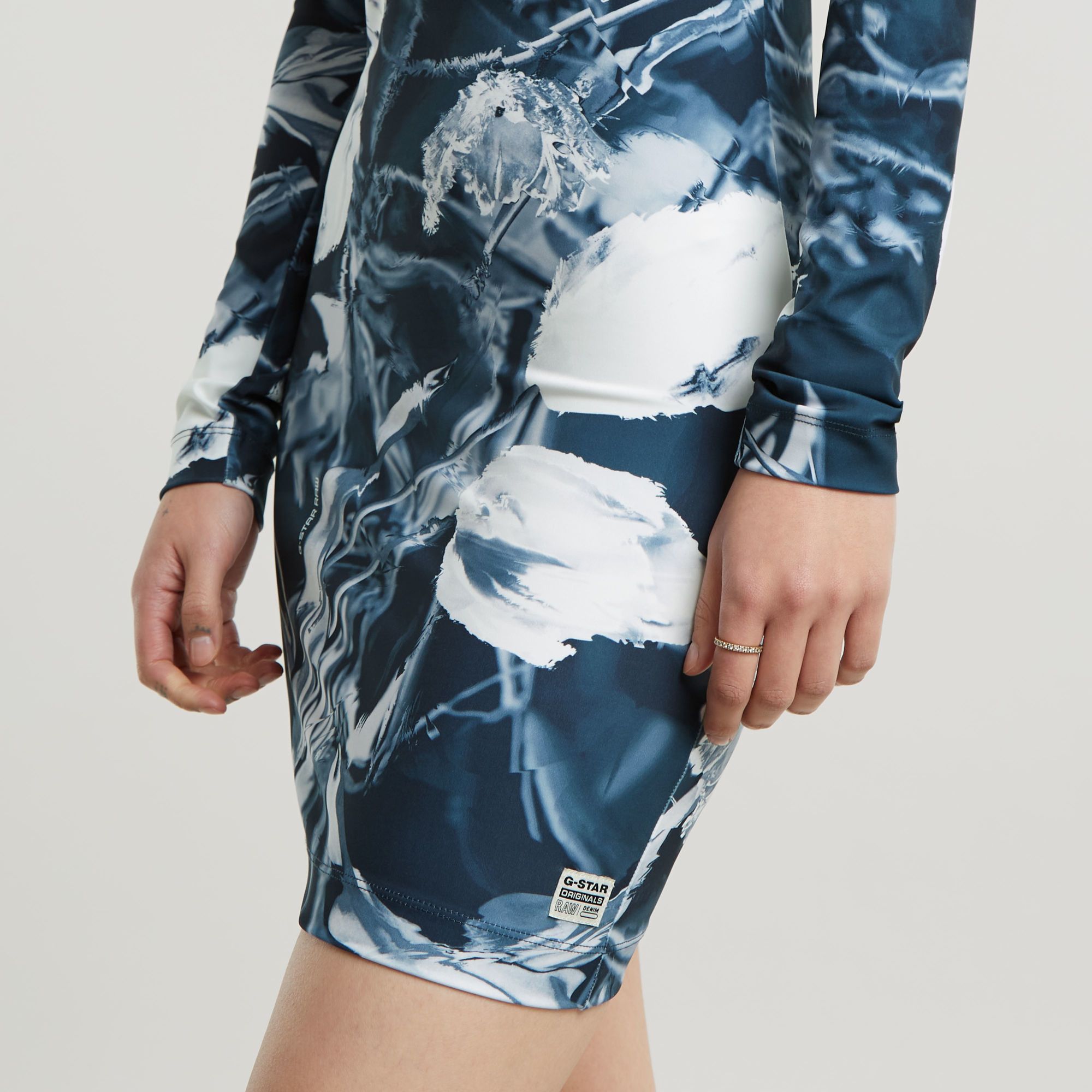 G-Star RAW Printed Slim Jurk Meerkleurig Dames