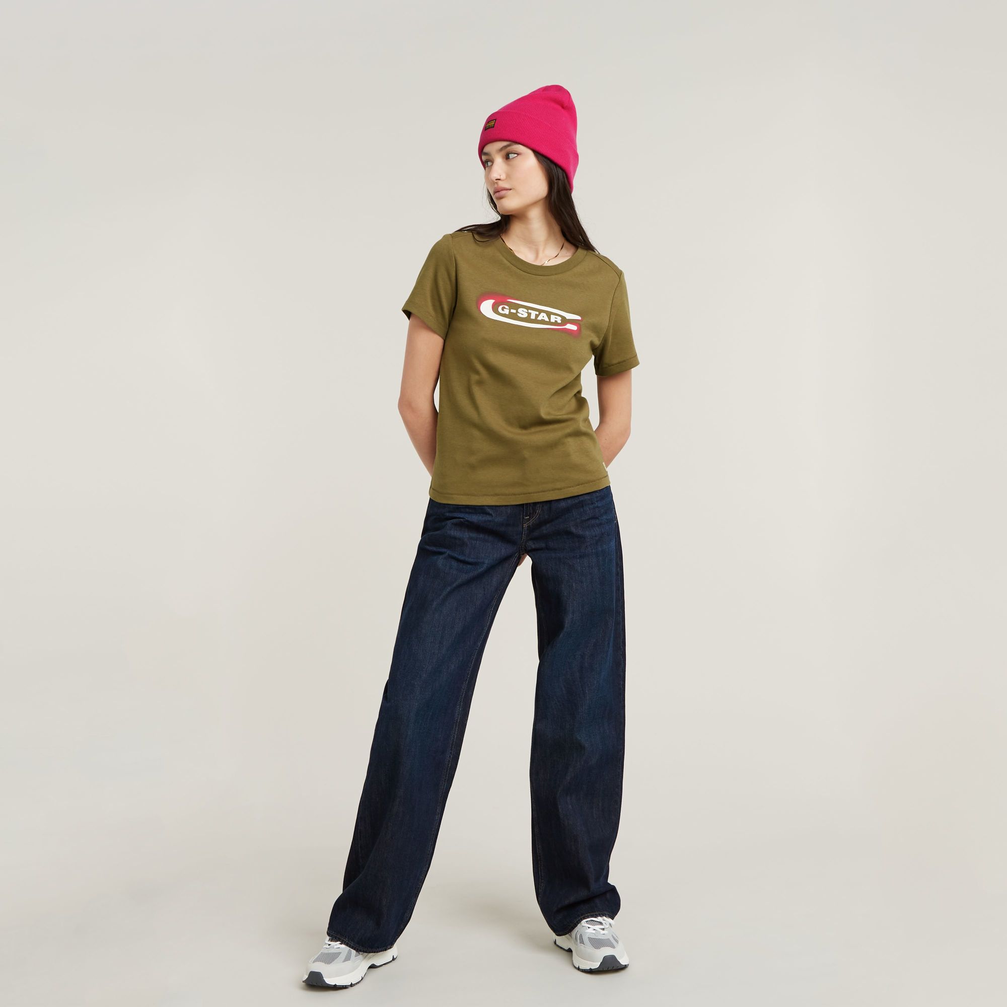 Thumbnail - Old Skool Logo Top - Grün - Damen