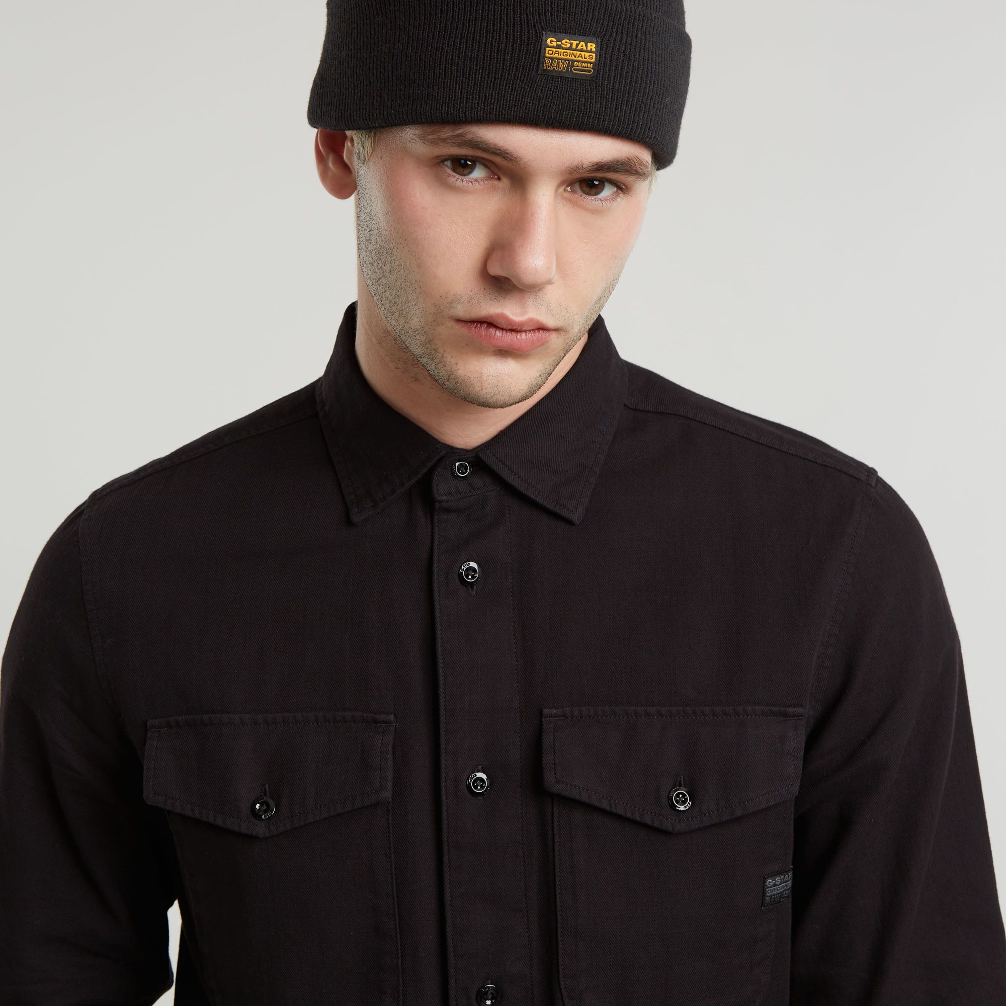 G-Star RAW Marine Slim Shirt Zwart Heren