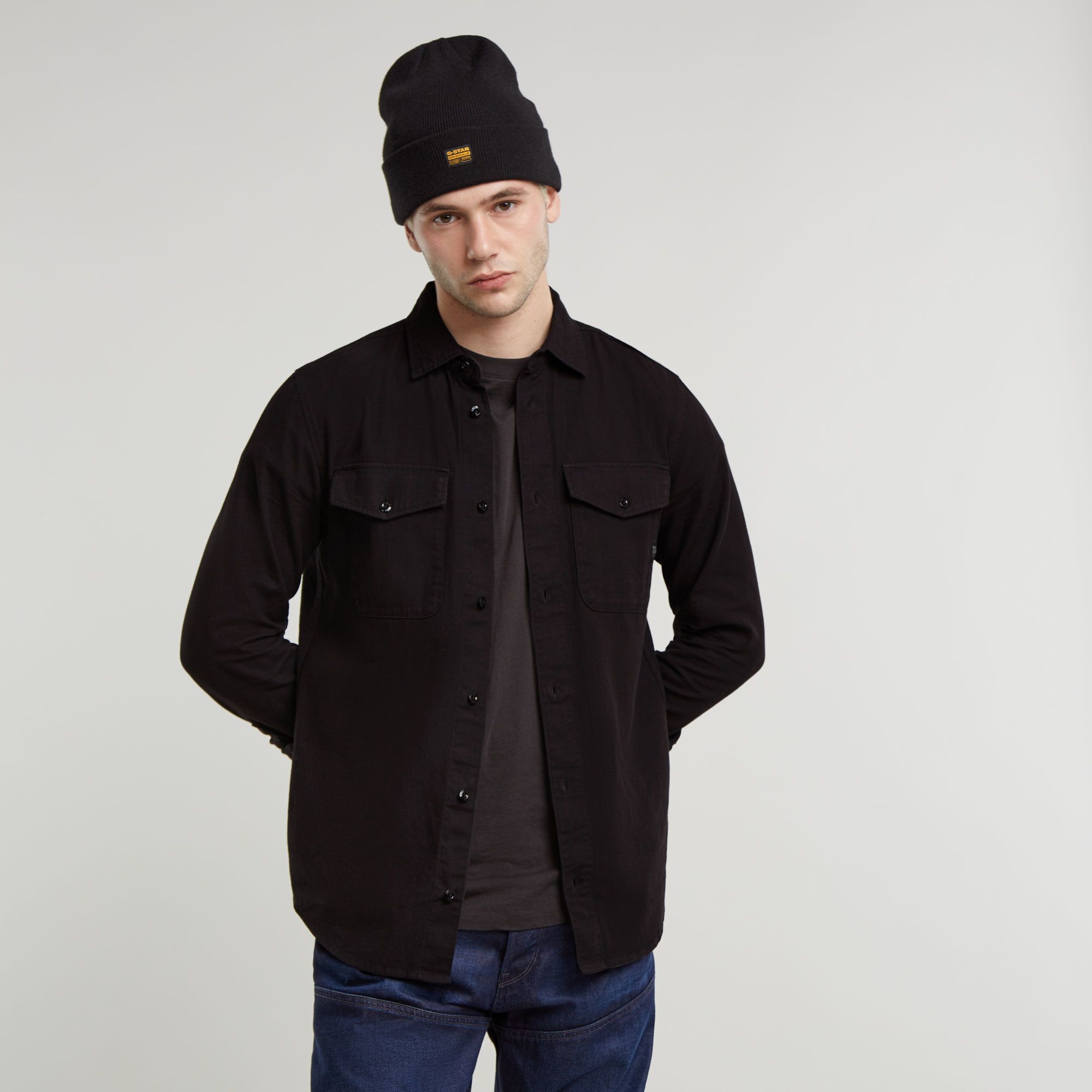 

Marine Slim Shirt - Black - Men