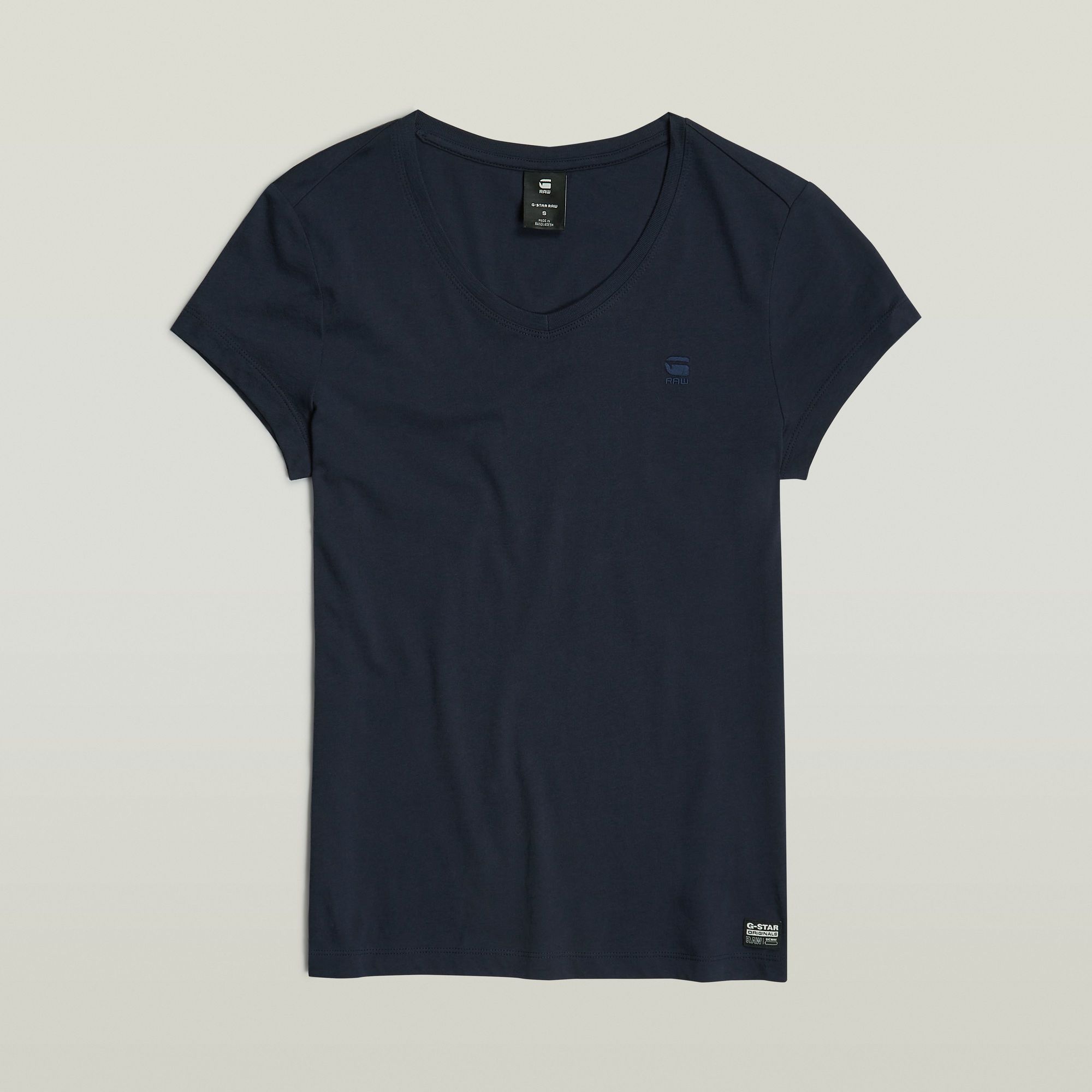 G-Star RAW Eyben Slim V-Neck Top 2.0 Donkerblauw Dames