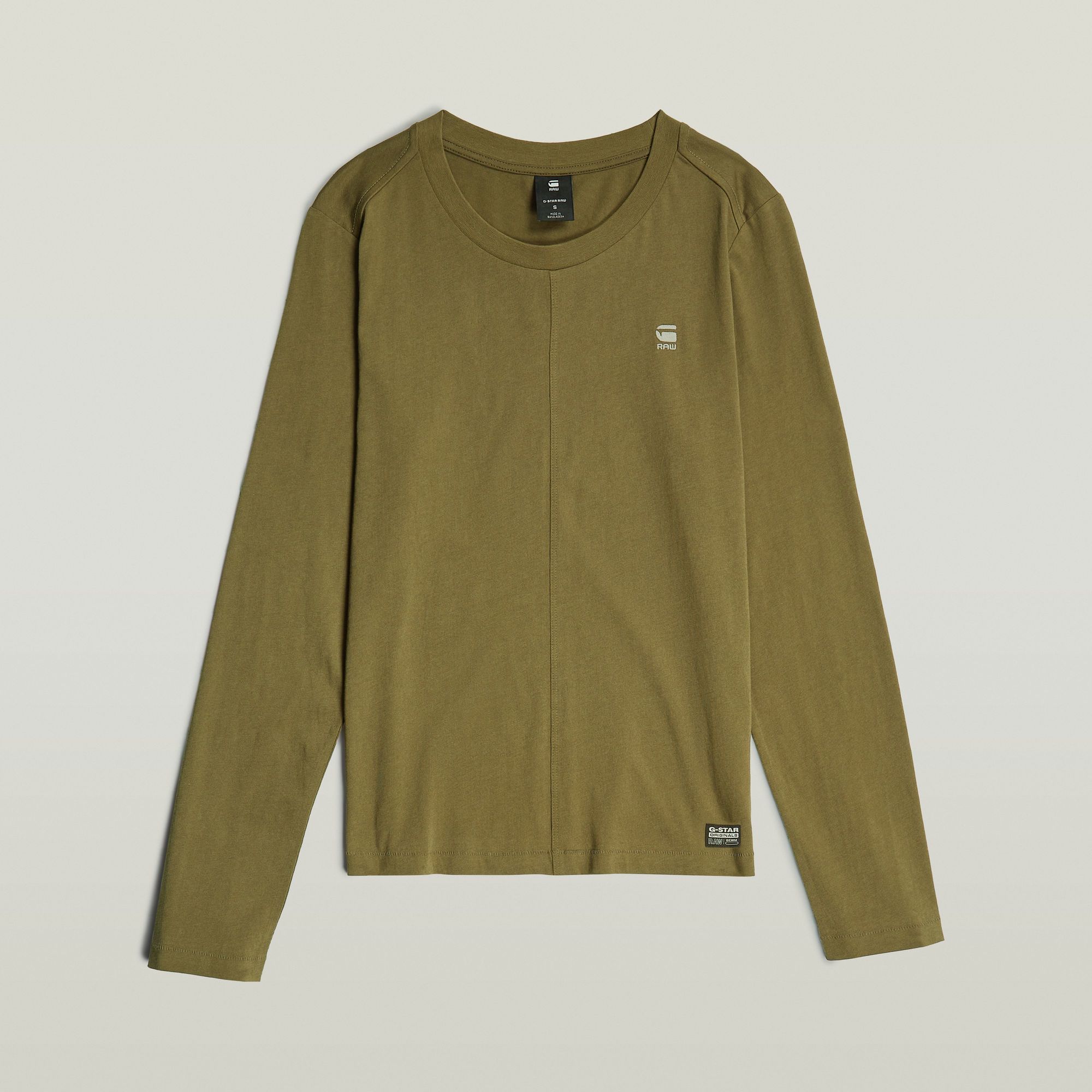 G-Star RAW Front Seam Top Groen Dames