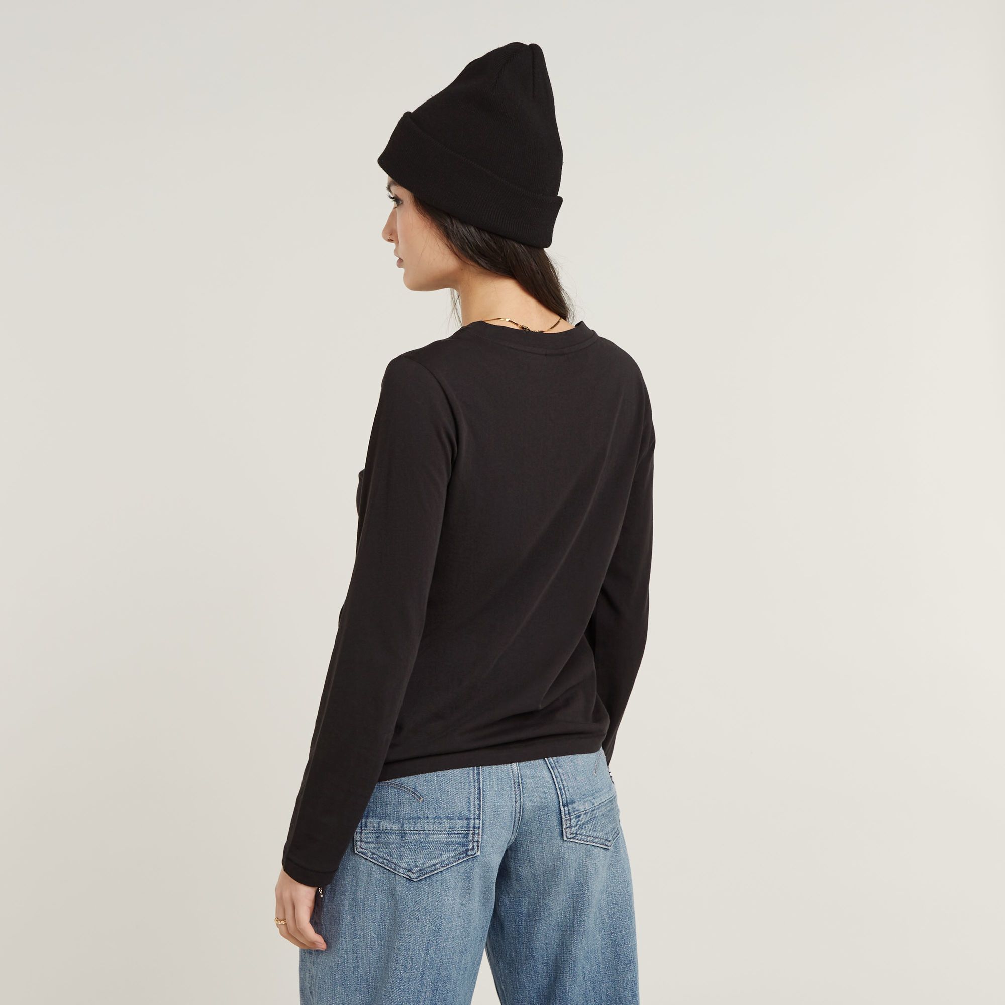 G-Star RAW Front Seam Top Zwart Dames