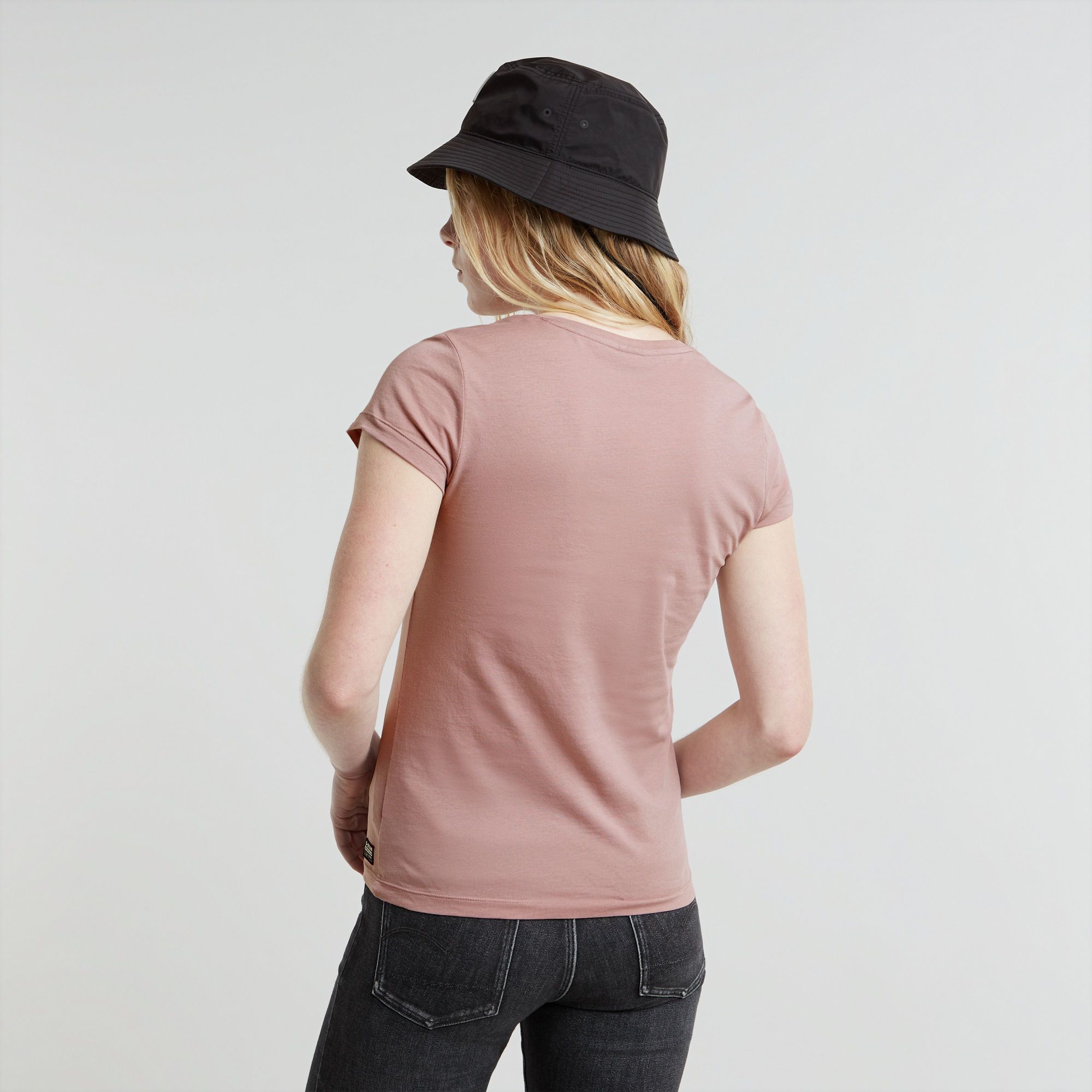 G-Star RAW Eyben Slim V-Neck Top 2.0 Roze Dames