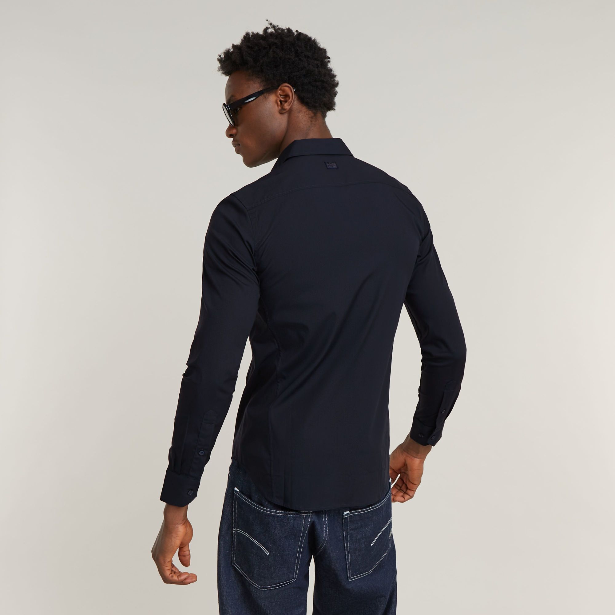 G-Star RAW Uniform Slim Shirt Donkerblauw Heren